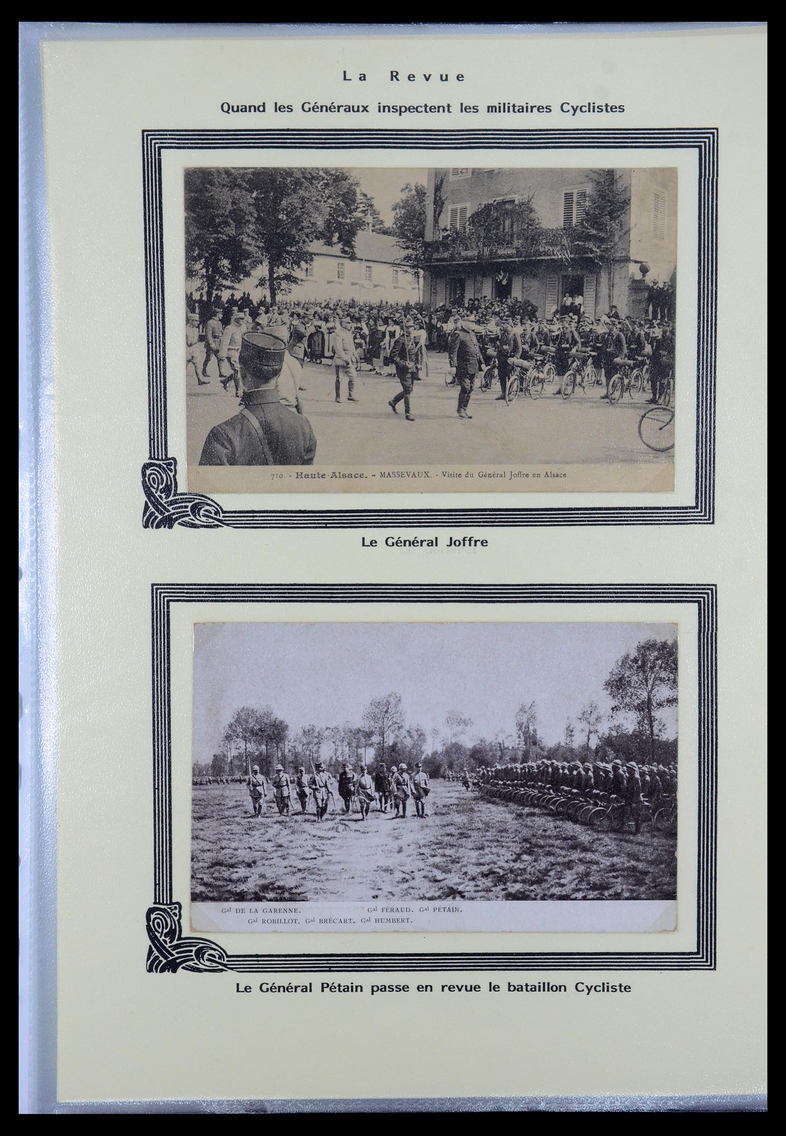 35569 040 - Postzegelverzameling 35569 Motief fietsen 1914-1918.