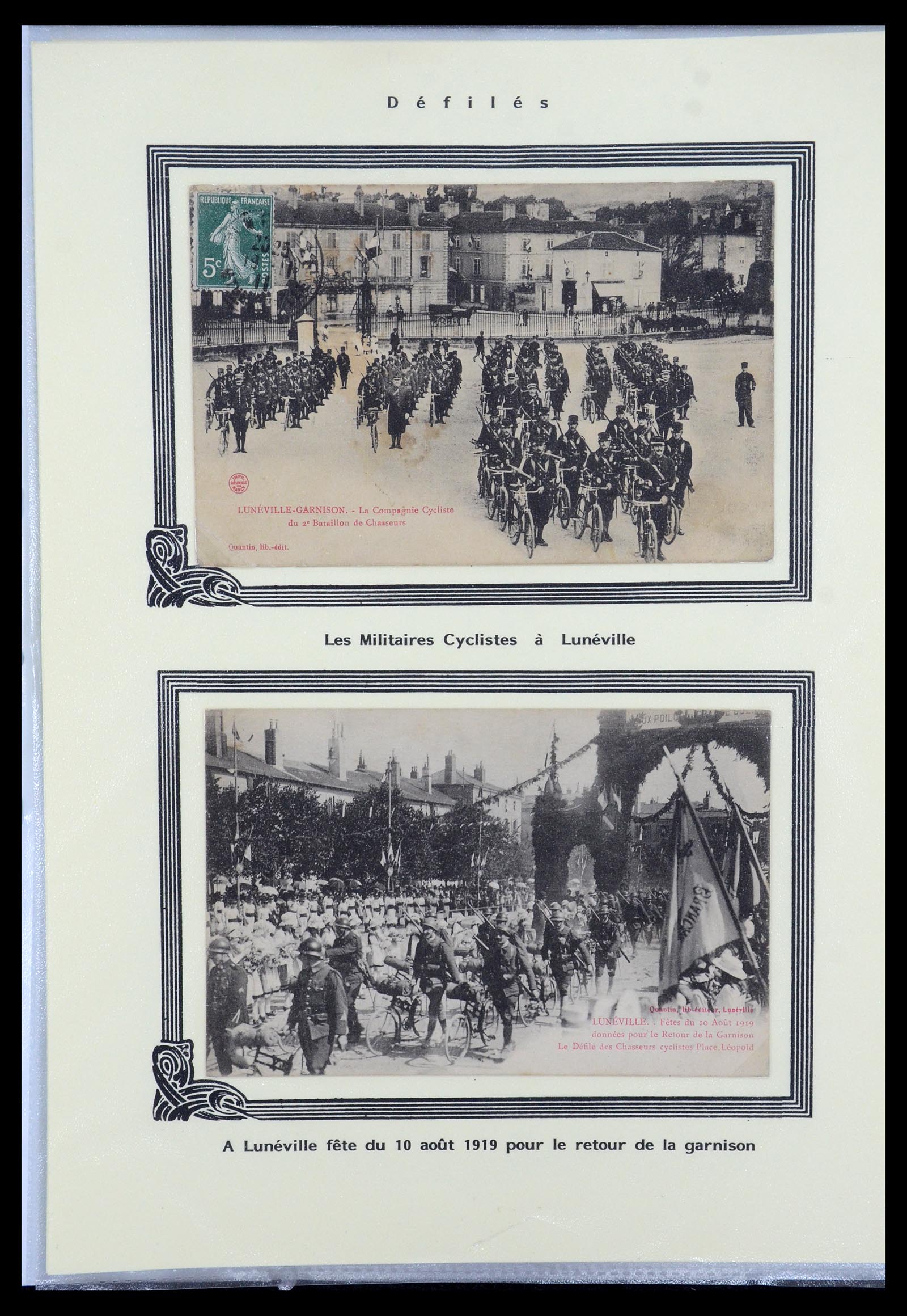 35569 041 - Postzegelverzameling 35569 Motief fietsen 1914-1918.