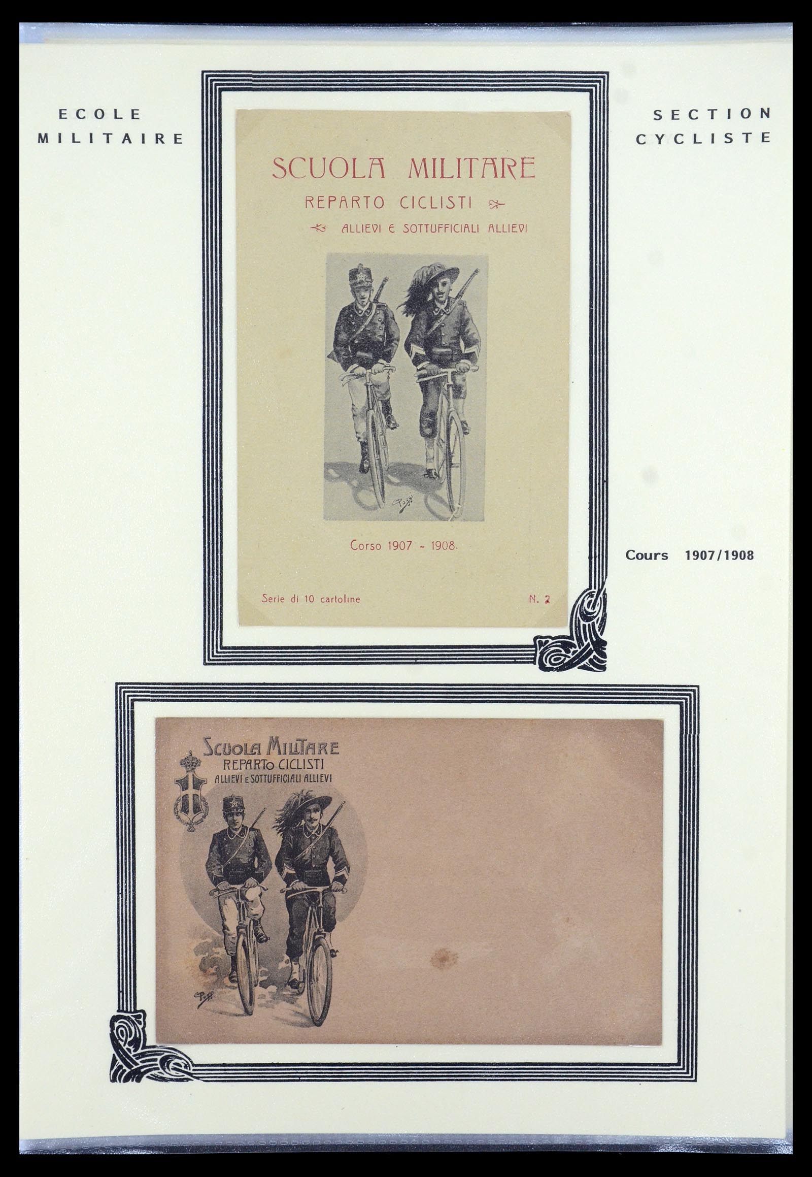35569 045 - Postzegelverzameling 35569 Motief fietsen 1914-1918.