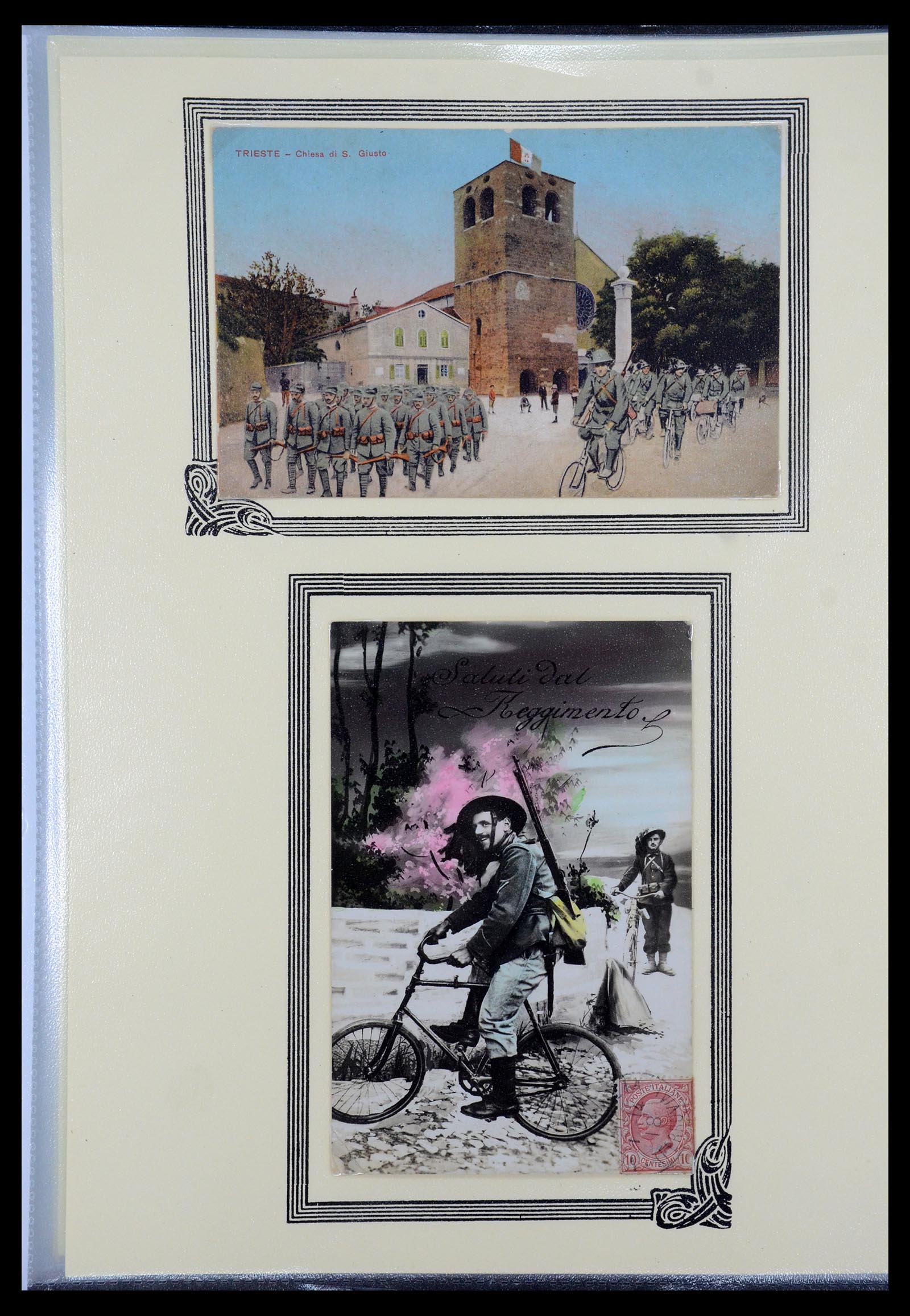35569 050 - Postzegelverzameling 35569 Motief fietsen 1914-1918.