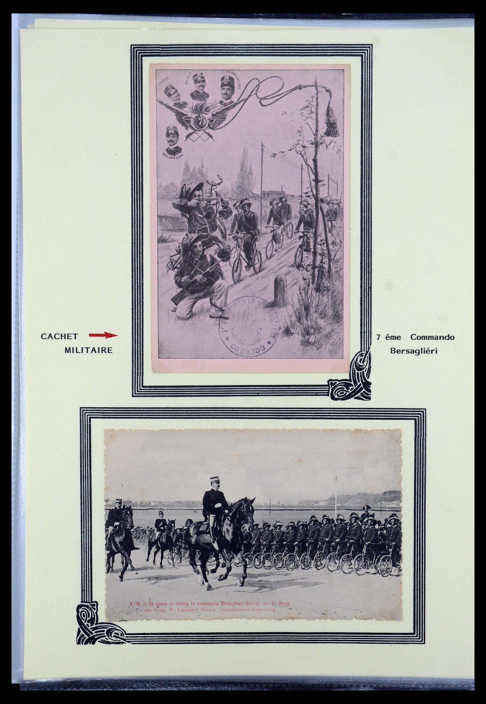 35569 053 - Postzegelverzameling 35569 Motief fietsen 1914-1918.