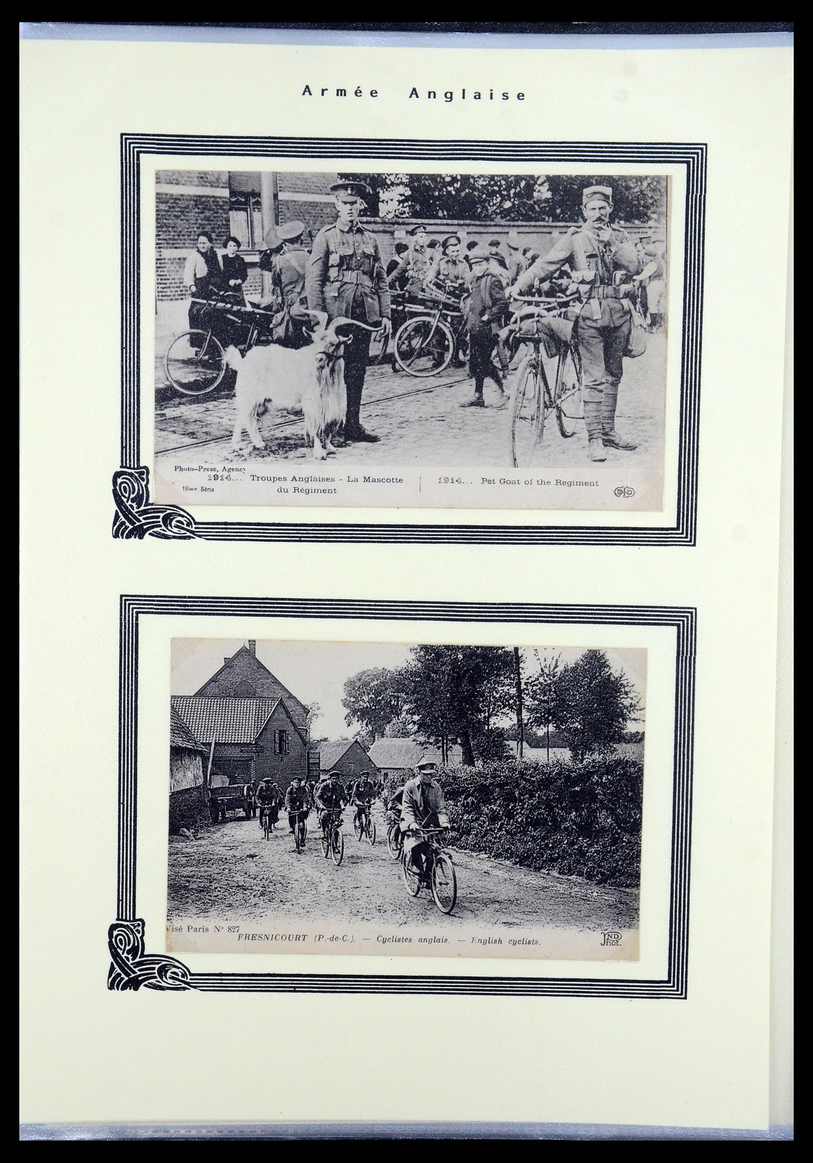 35569 059 - Postzegelverzameling 35569 Motief fietsen 1914-1918.
