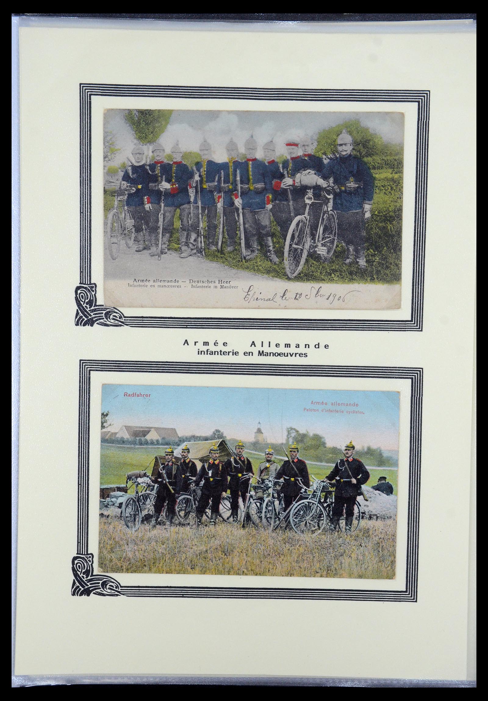 35569 065 - Postzegelverzameling 35569 Motief fietsen 1914-1918.