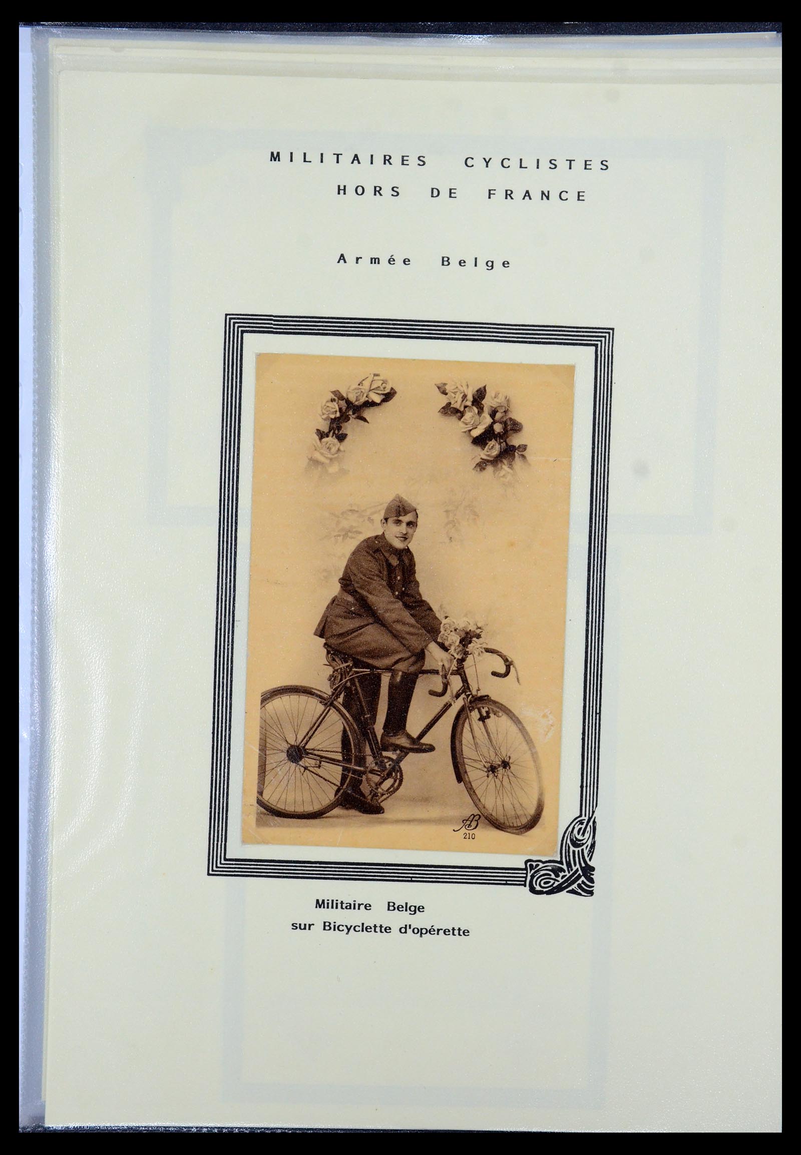 35569 066 - Postzegelverzameling 35569 Motief fietsen 1914-1918.