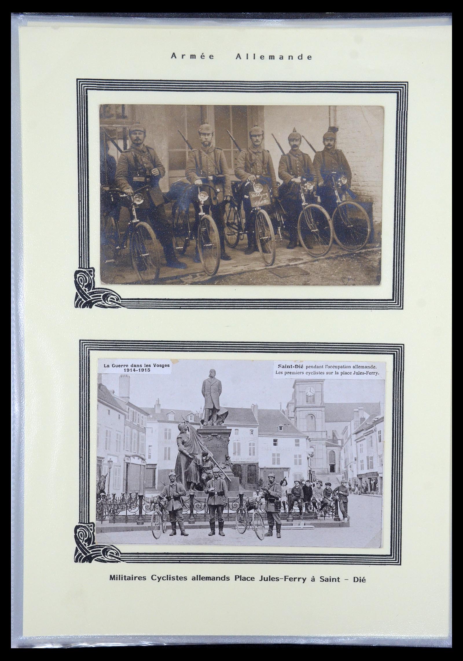 35569 068 - Postzegelverzameling 35569 Motief fietsen 1914-1918.