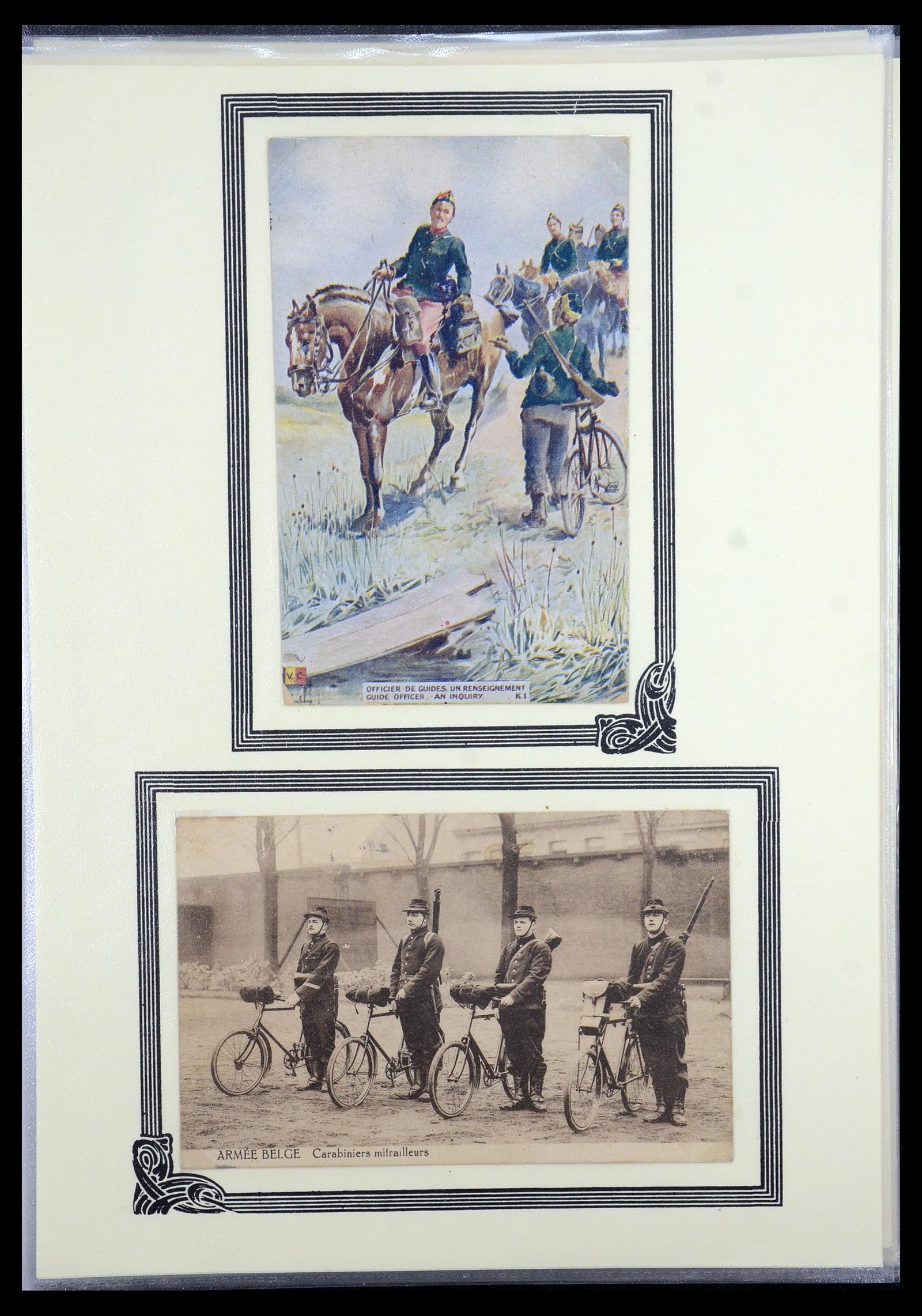 35569 072 - Postzegelverzameling 35569 Motief fietsen 1914-1918.