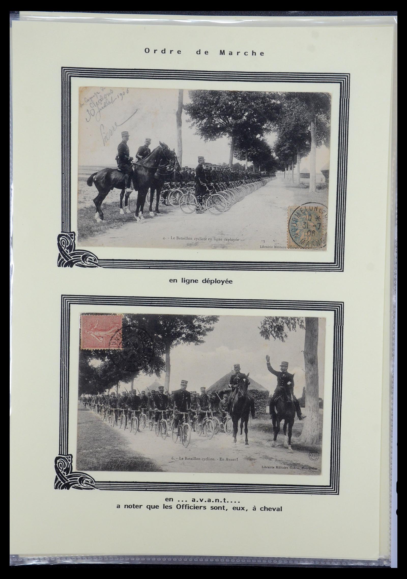 35569 079 - Postzegelverzameling 35569 Motief fietsen 1914-1918.