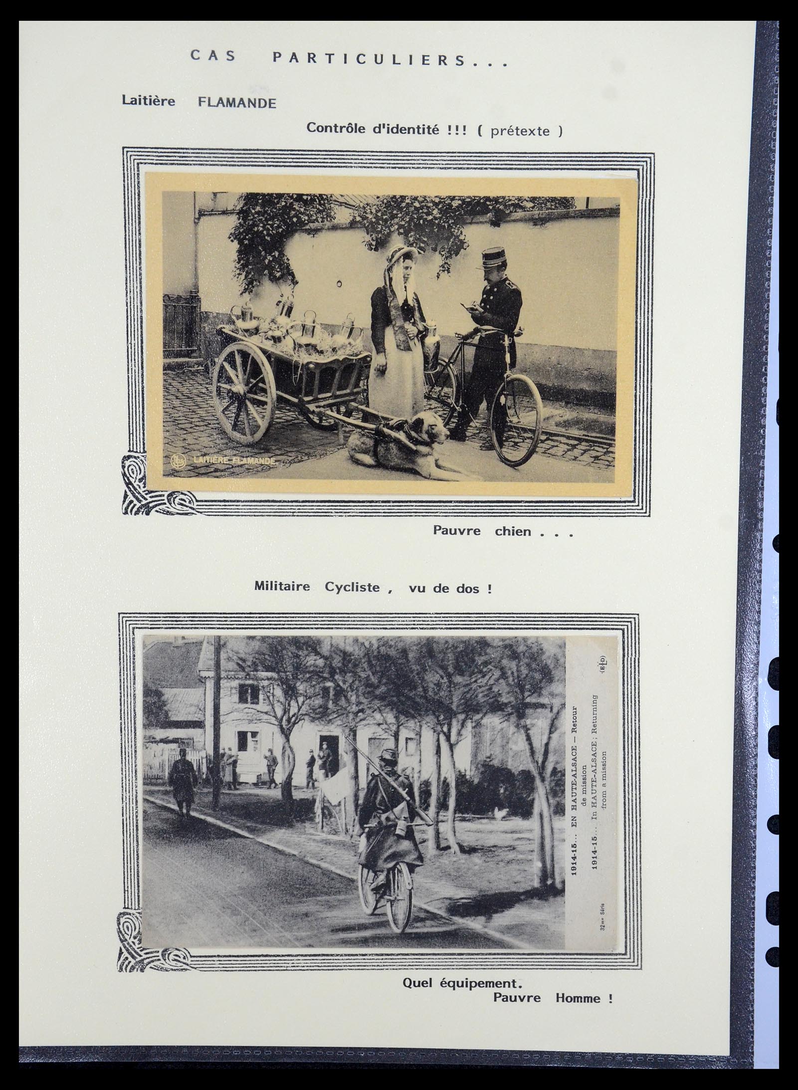 35569 086 - Postzegelverzameling 35569 Motief fietsen 1914-1918.