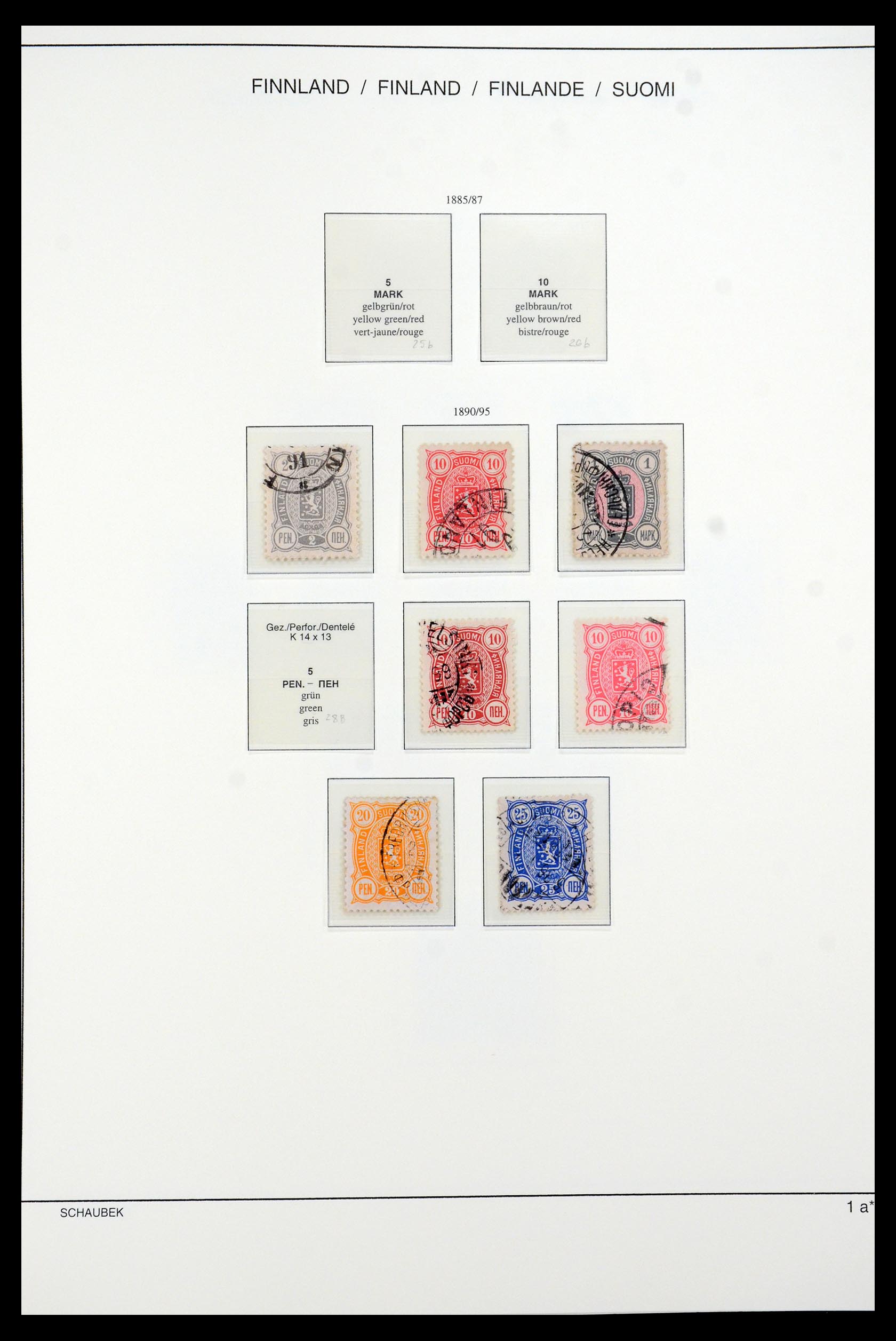 35570 007 - Postzegelverzameling 35570 Finland 1856-2009.