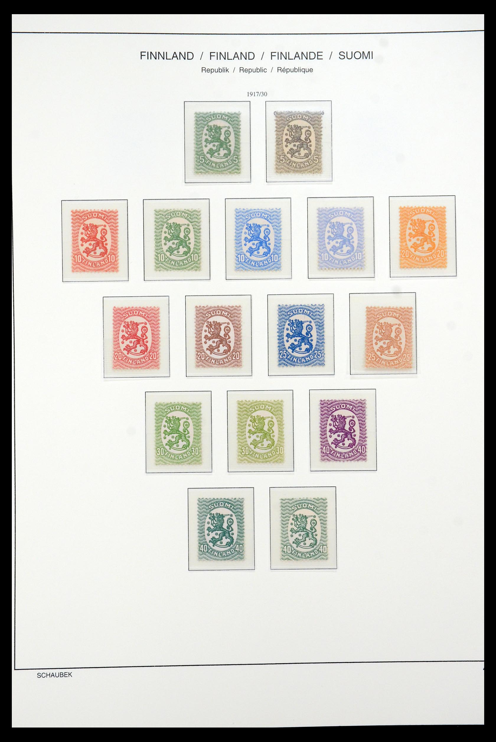 35570 011 - Postzegelverzameling 35570 Finland 1856-2009.