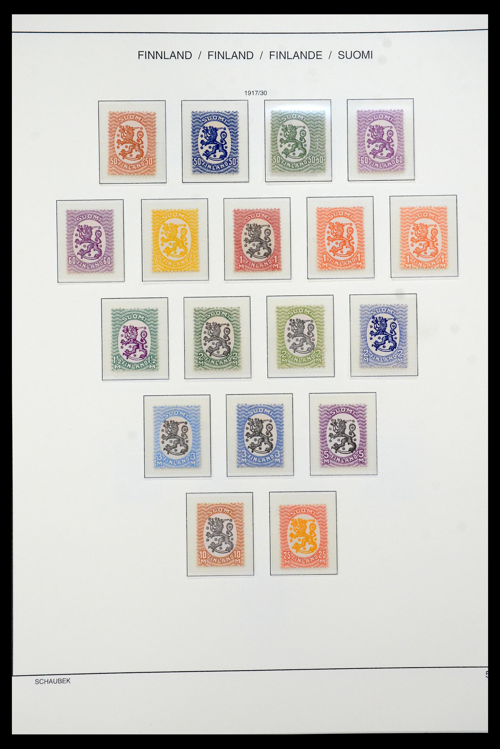 35570 012 - Postzegelverzameling 35570 Finland 1856-2009.