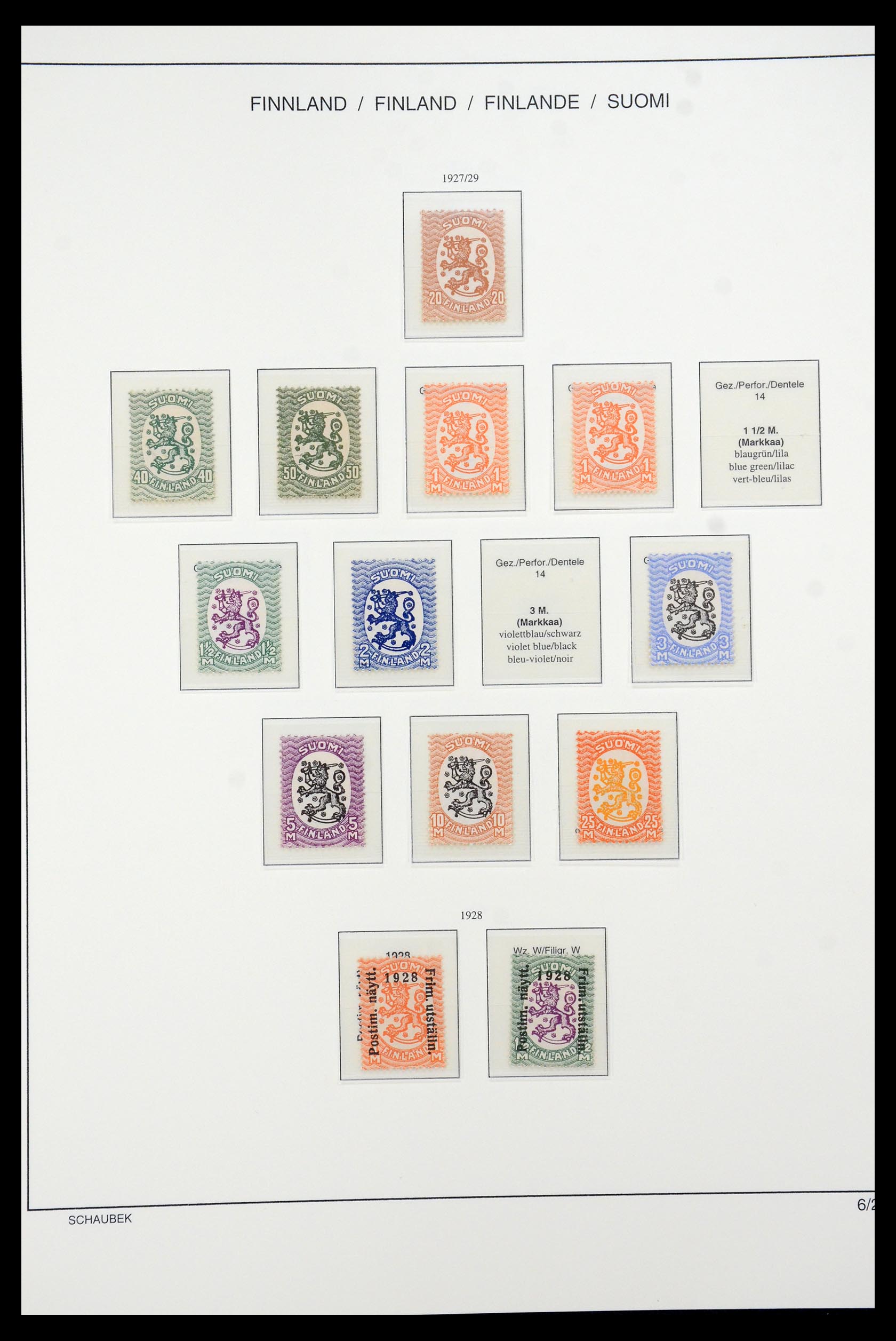35570 018 - Postzegelverzameling 35570 Finland 1856-2009.