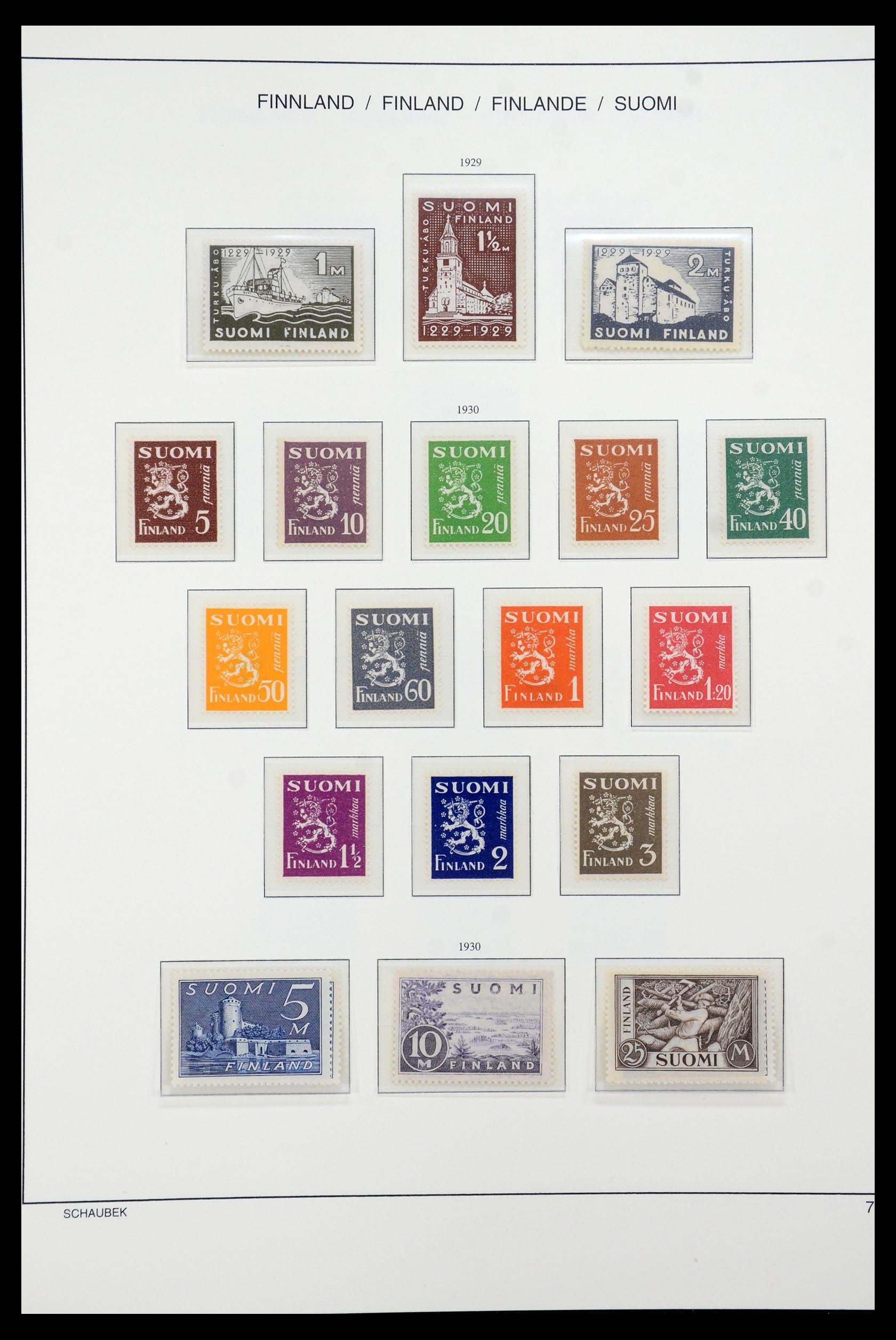 35570 021 - Postzegelverzameling 35570 Finland 1856-2009.
