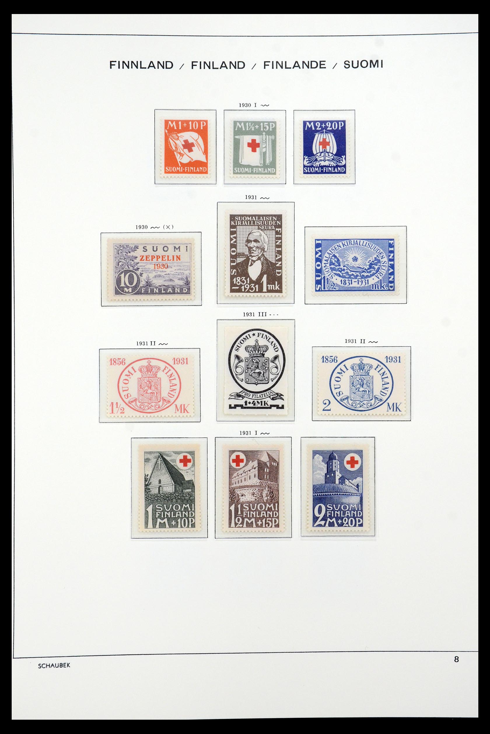35570 022 - Postzegelverzameling 35570 Finland 1856-2009.