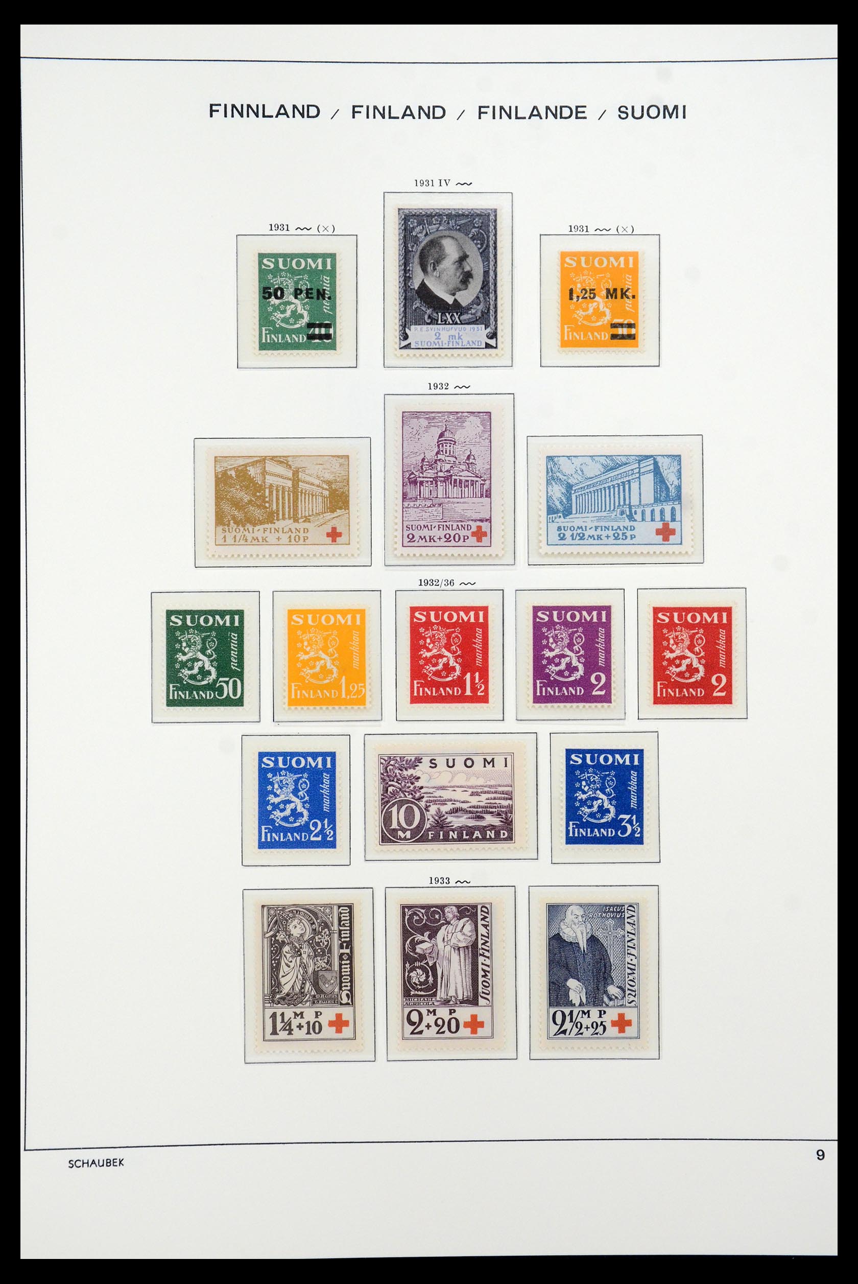 35570 023 - Postzegelverzameling 35570 Finland 1856-2009.