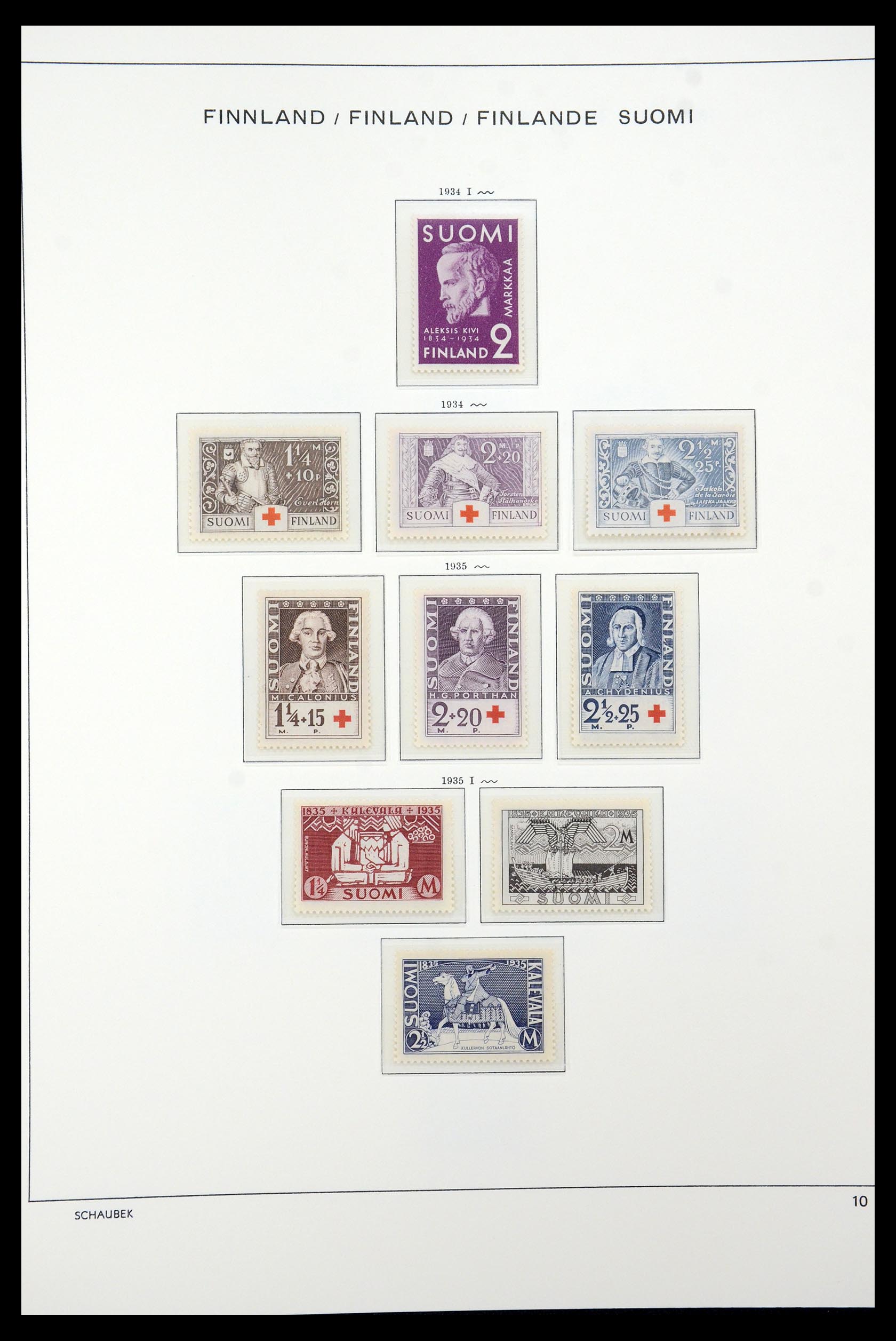 35570 025 - Postzegelverzameling 35570 Finland 1856-2009.