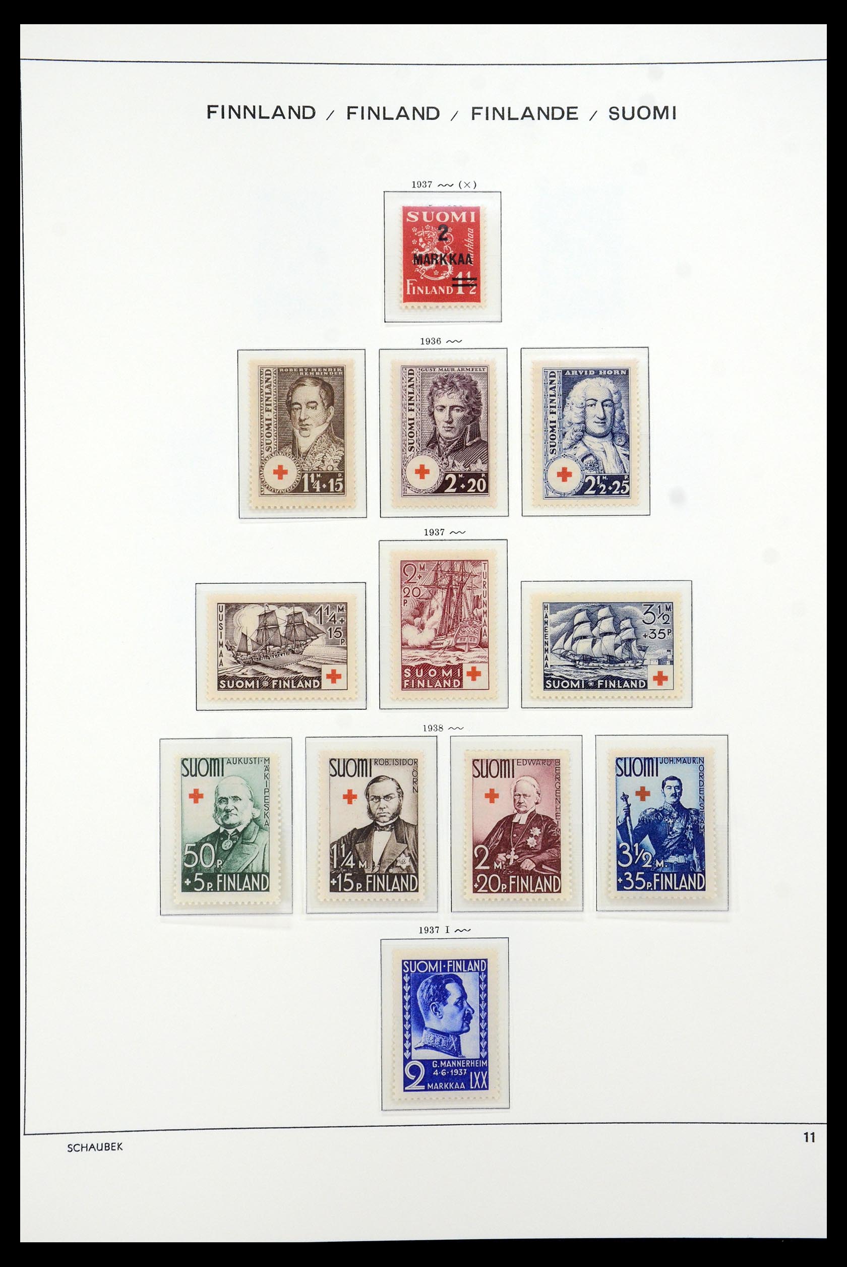 35570 026 - Postzegelverzameling 35570 Finland 1856-2009.