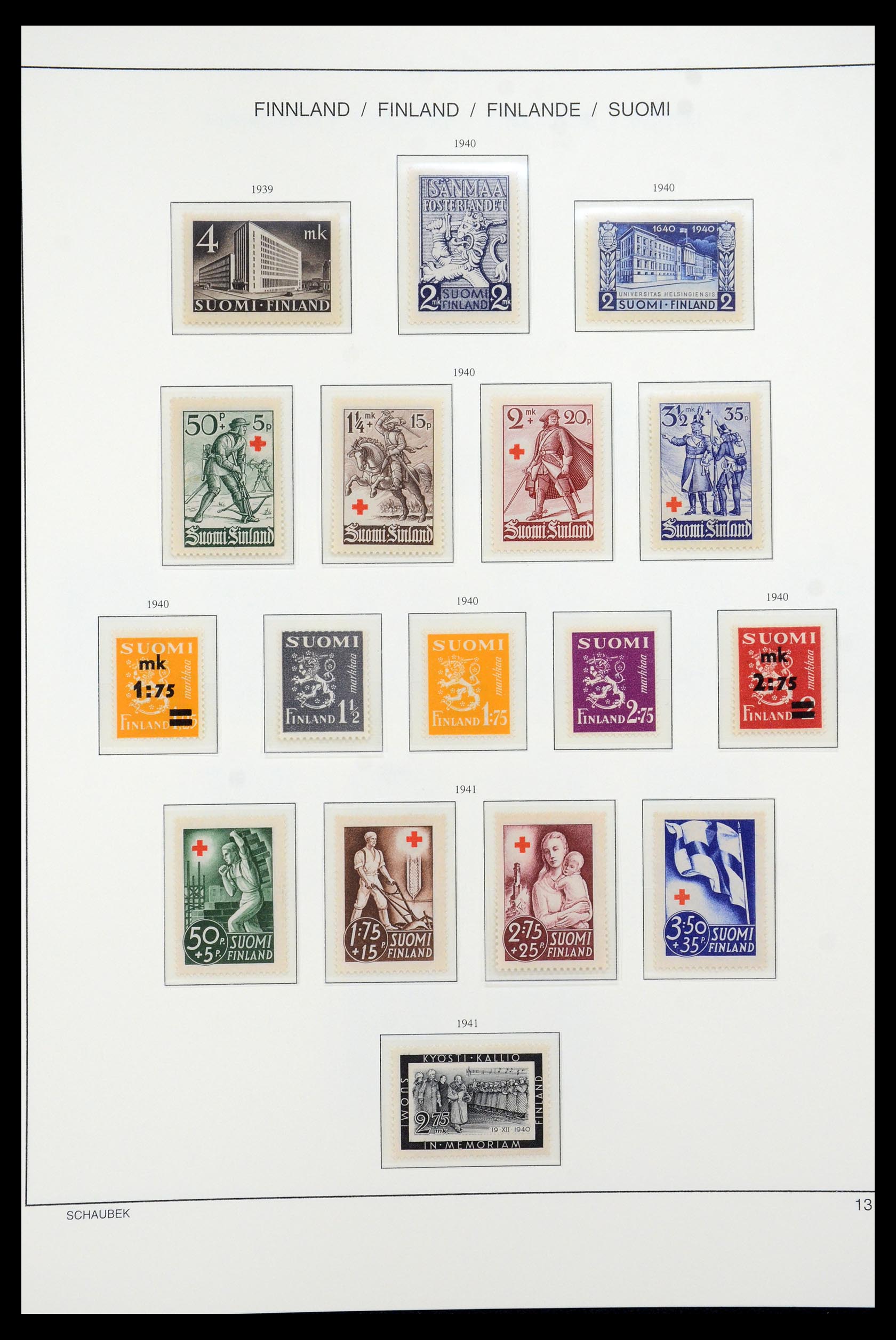 35570 028 - Postzegelverzameling 35570 Finland 1856-2009.