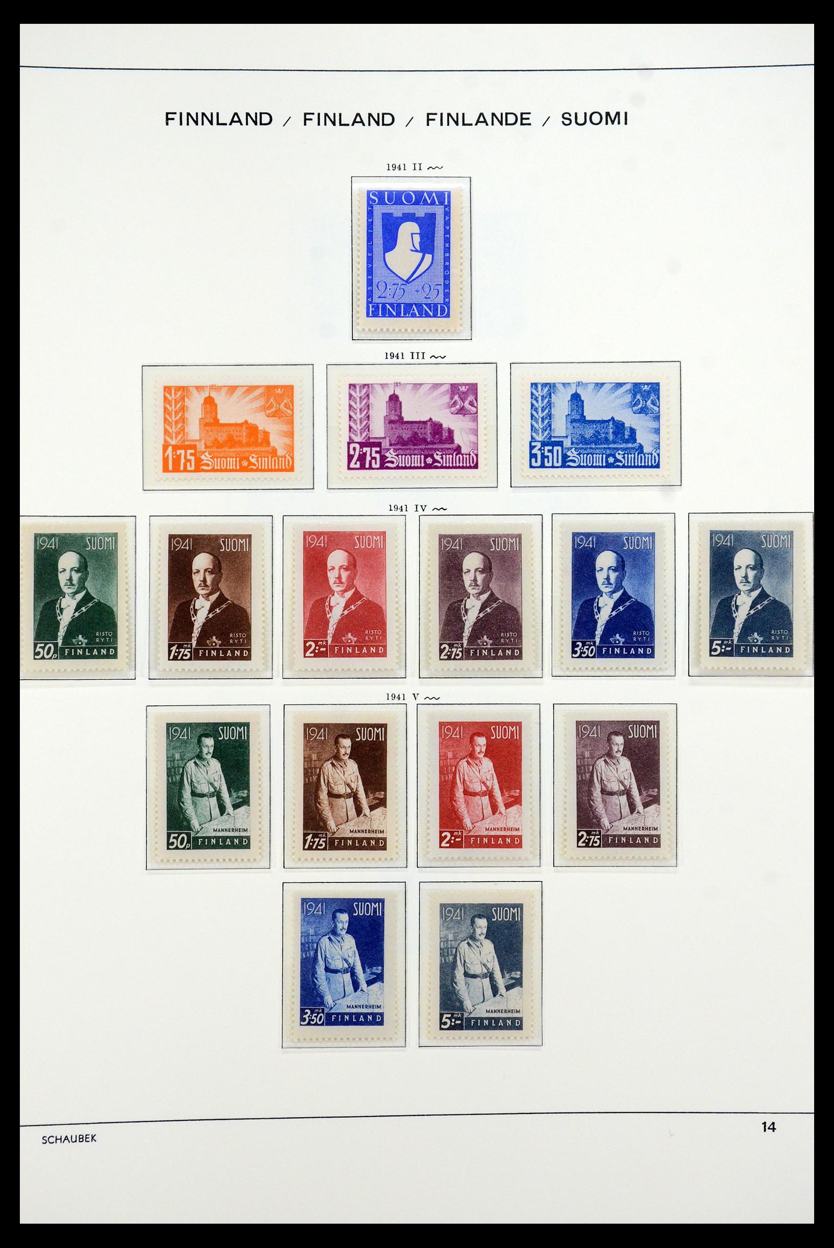 35570 029 - Postzegelverzameling 35570 Finland 1856-2009.