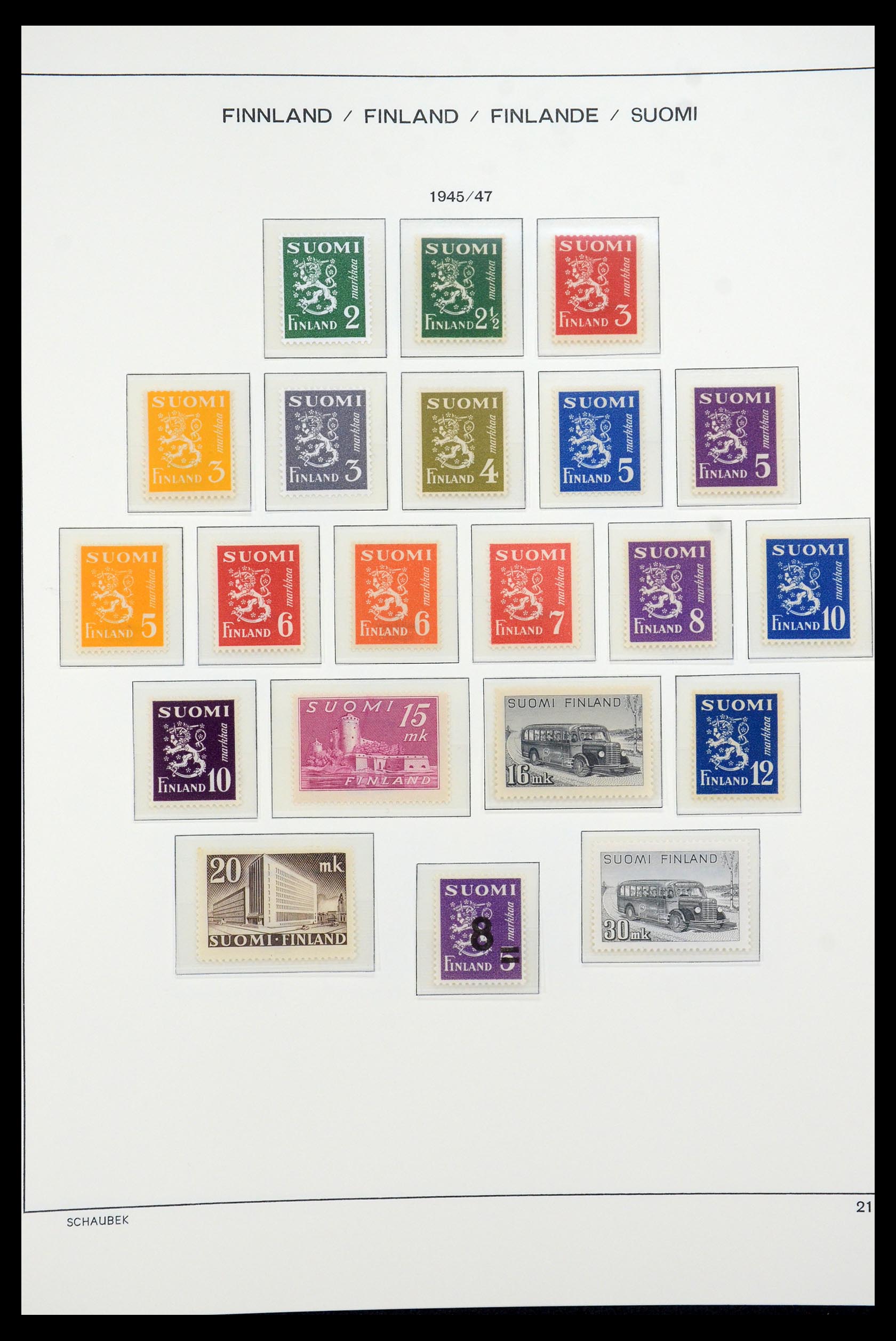 35570 034 - Postzegelverzameling 35570 Finland 1856-2009.