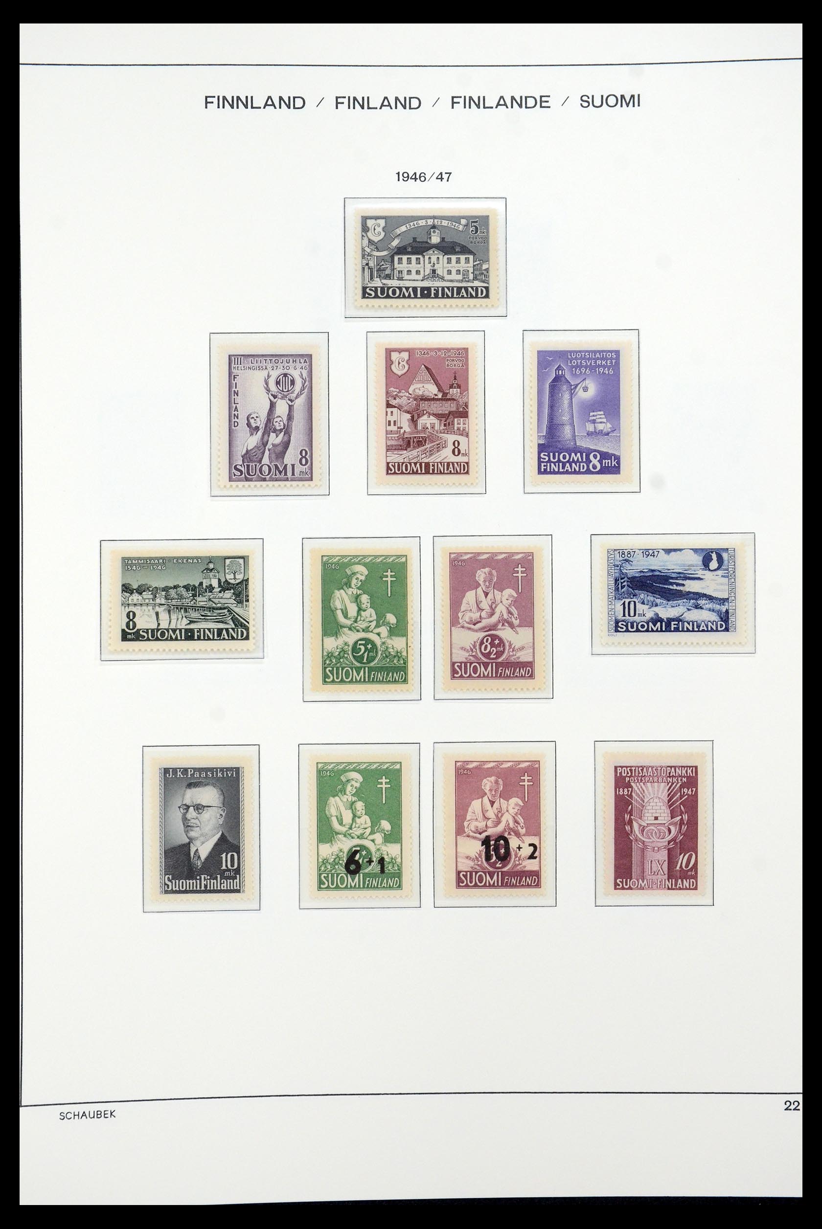 35570 035 - Postzegelverzameling 35570 Finland 1856-2009.