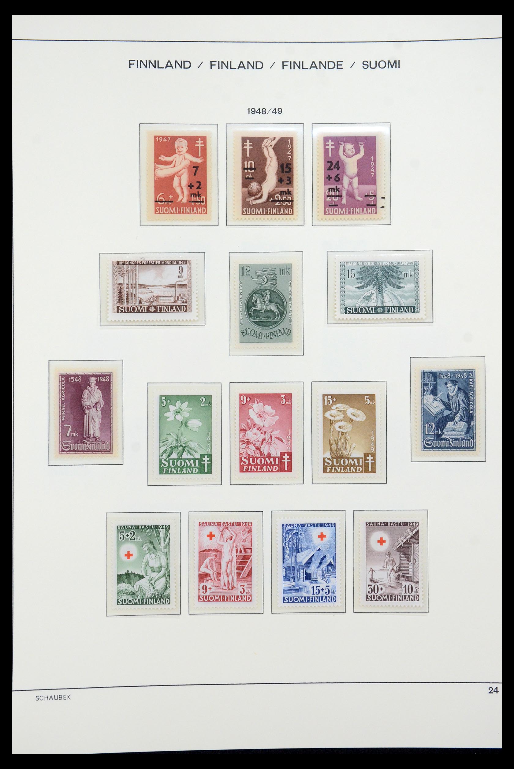 35570 037 - Postzegelverzameling 35570 Finland 1856-2009.