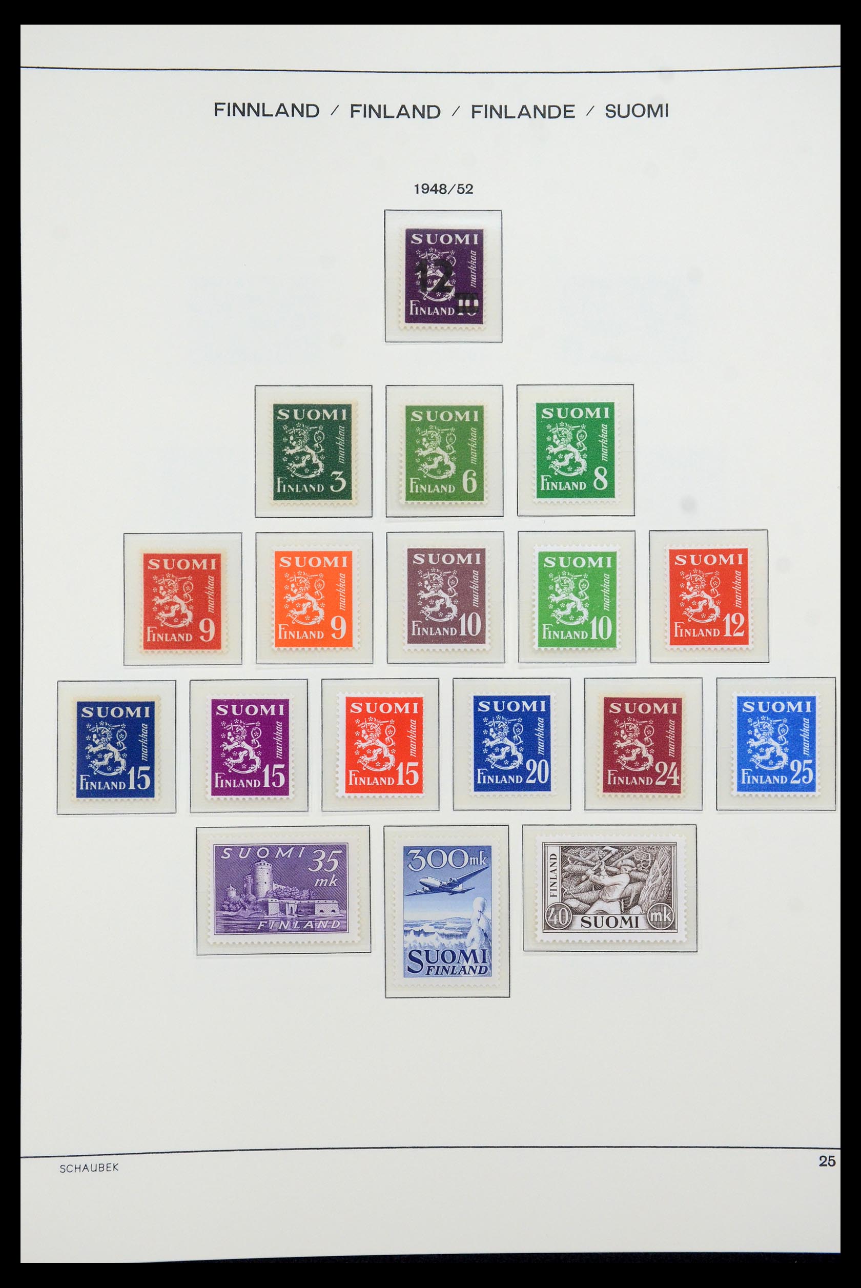 35570 038 - Postzegelverzameling 35570 Finland 1856-2009.