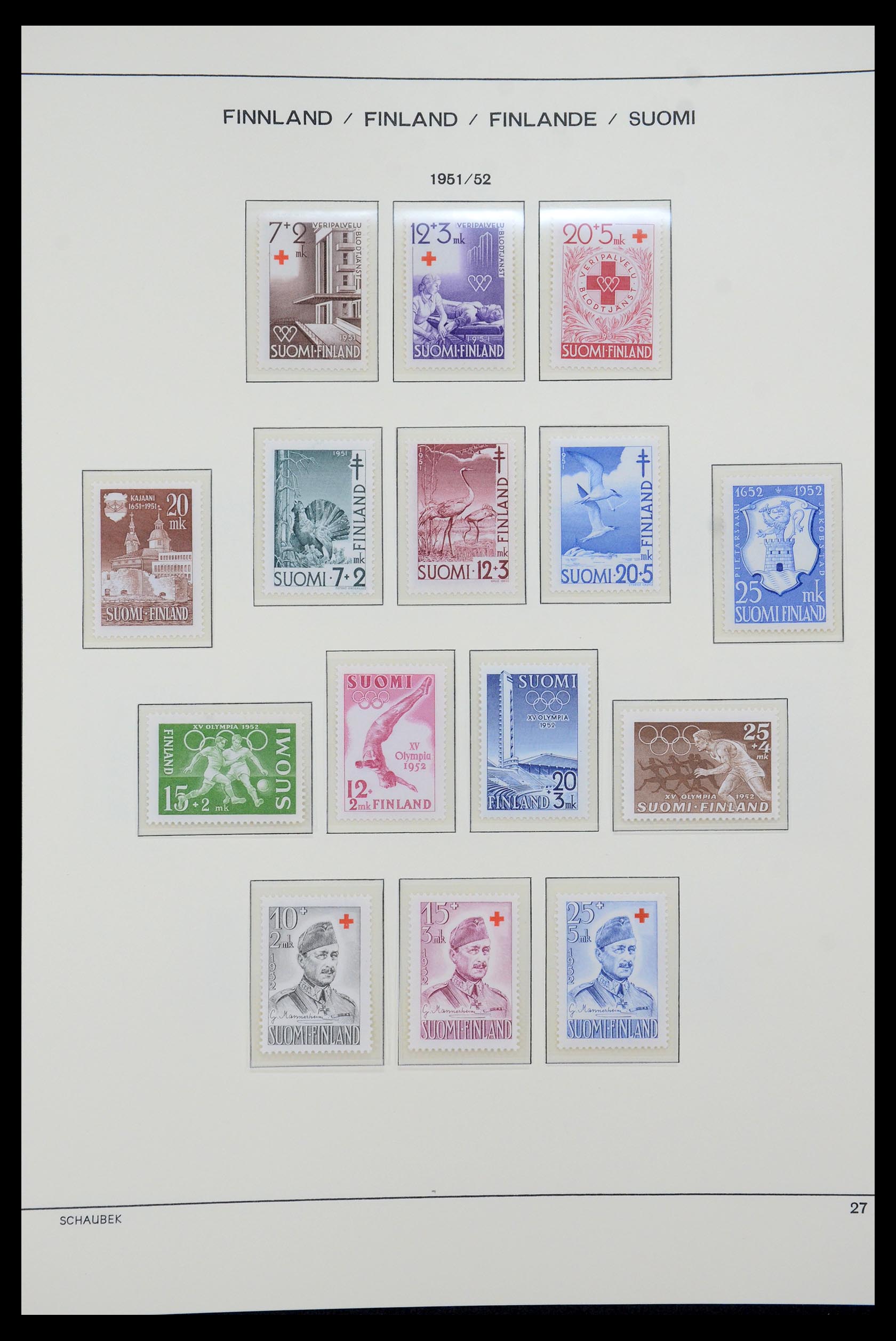 35570 040 - Postzegelverzameling 35570 Finland 1856-2009.