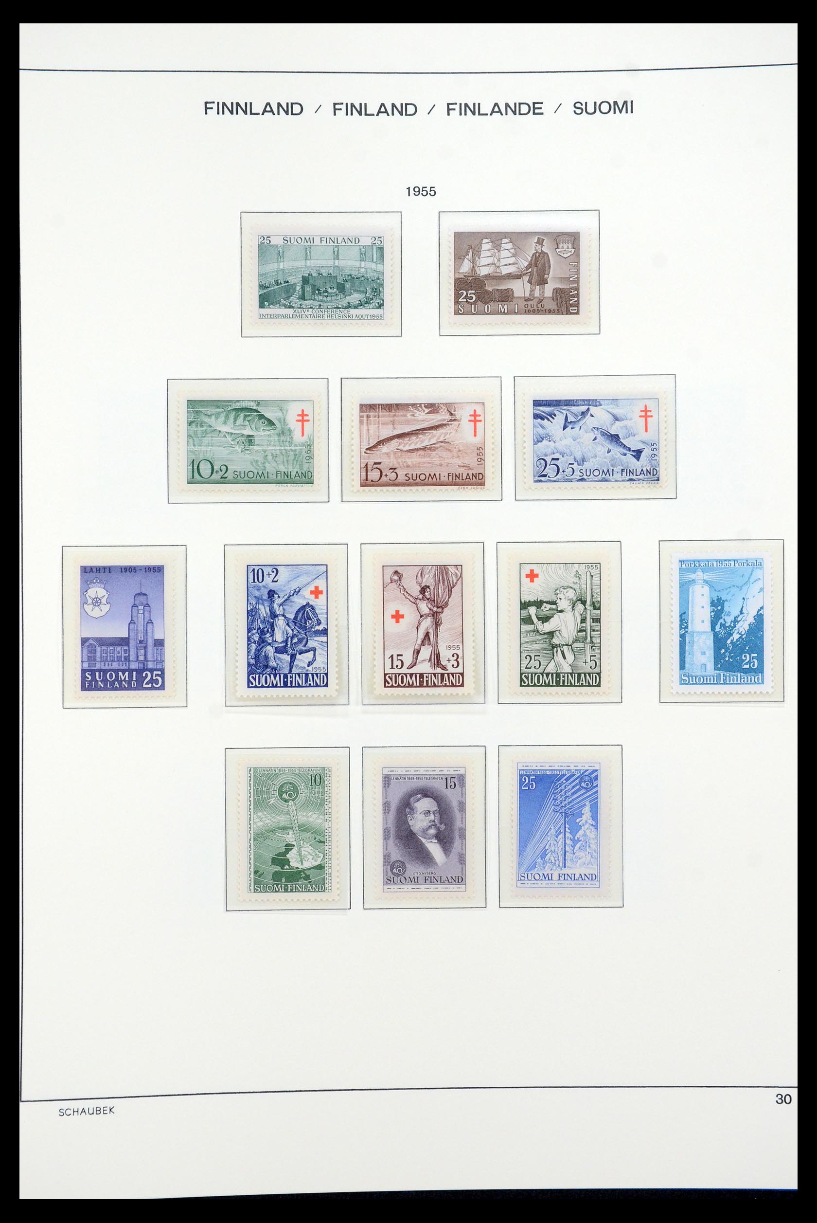 35570 043 - Postzegelverzameling 35570 Finland 1856-2009.