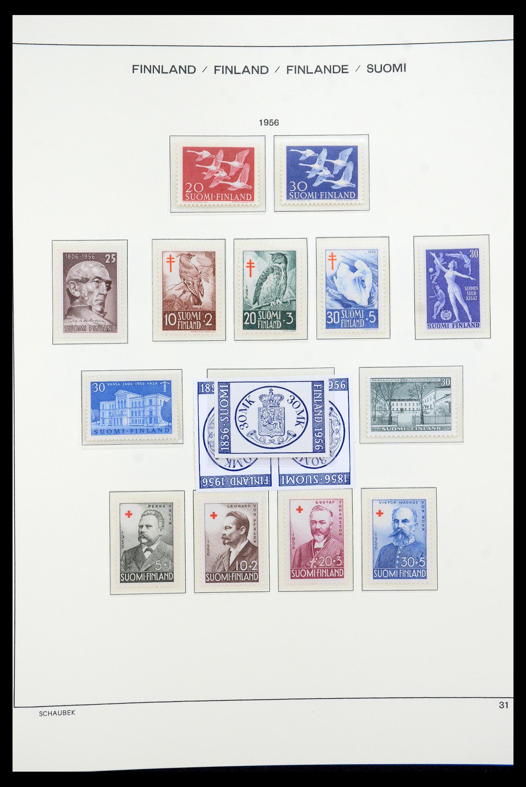 35570 044 - Postzegelverzameling 35570 Finland 1856-2009.