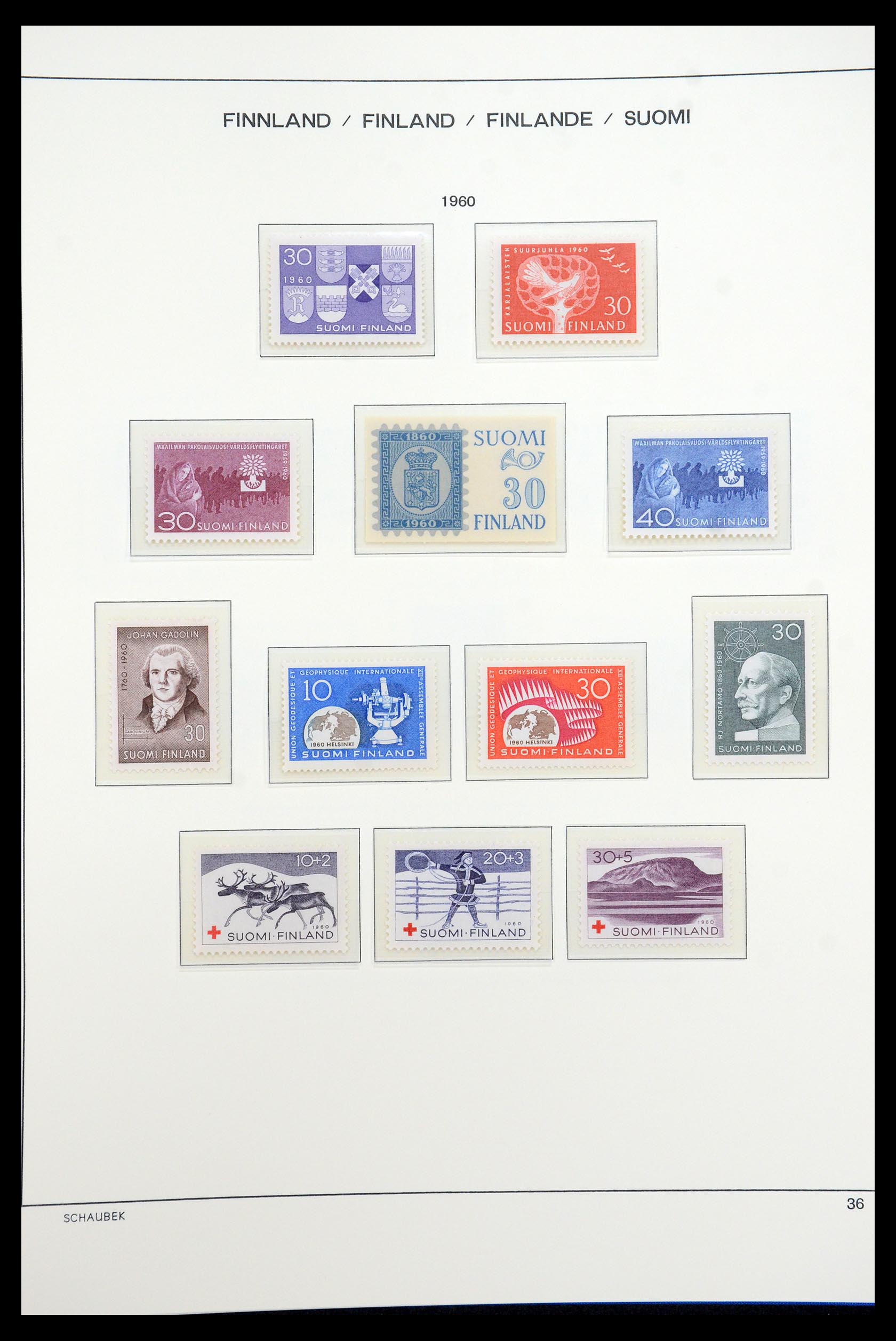 35570 049 - Postzegelverzameling 35570 Finland 1856-2009.