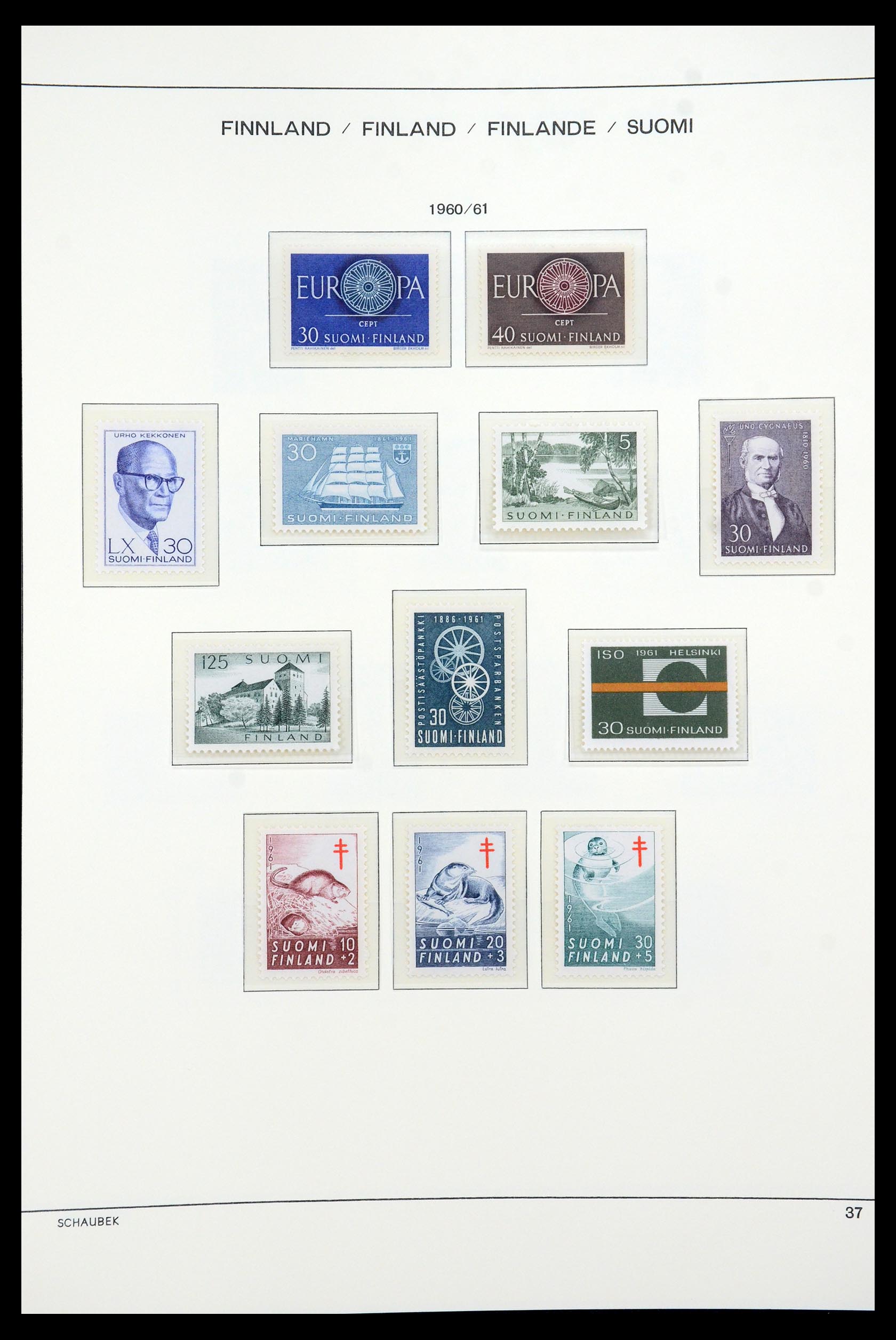 35570 050 - Postzegelverzameling 35570 Finland 1856-2009.