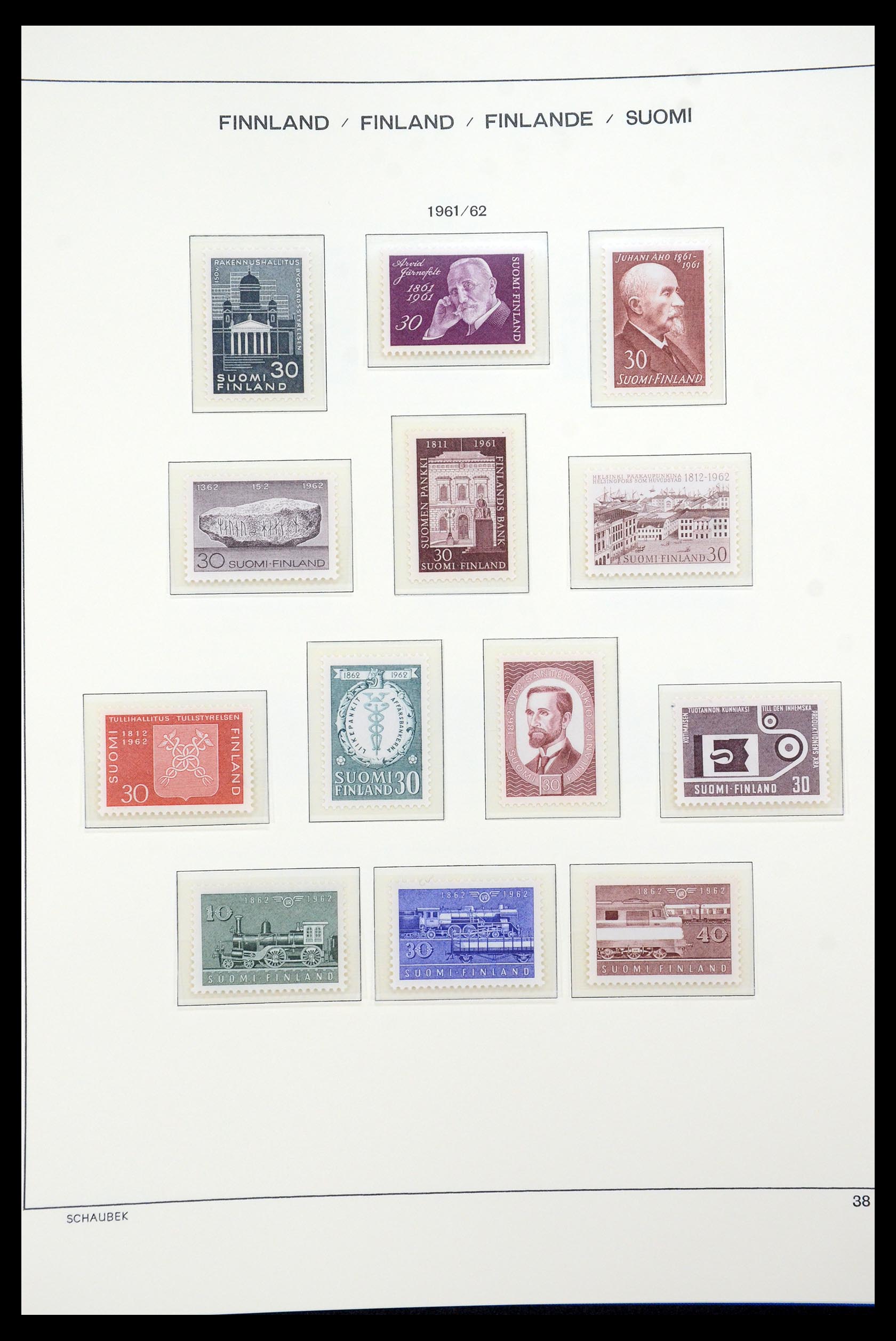35570 051 - Postzegelverzameling 35570 Finland 1856-2009.