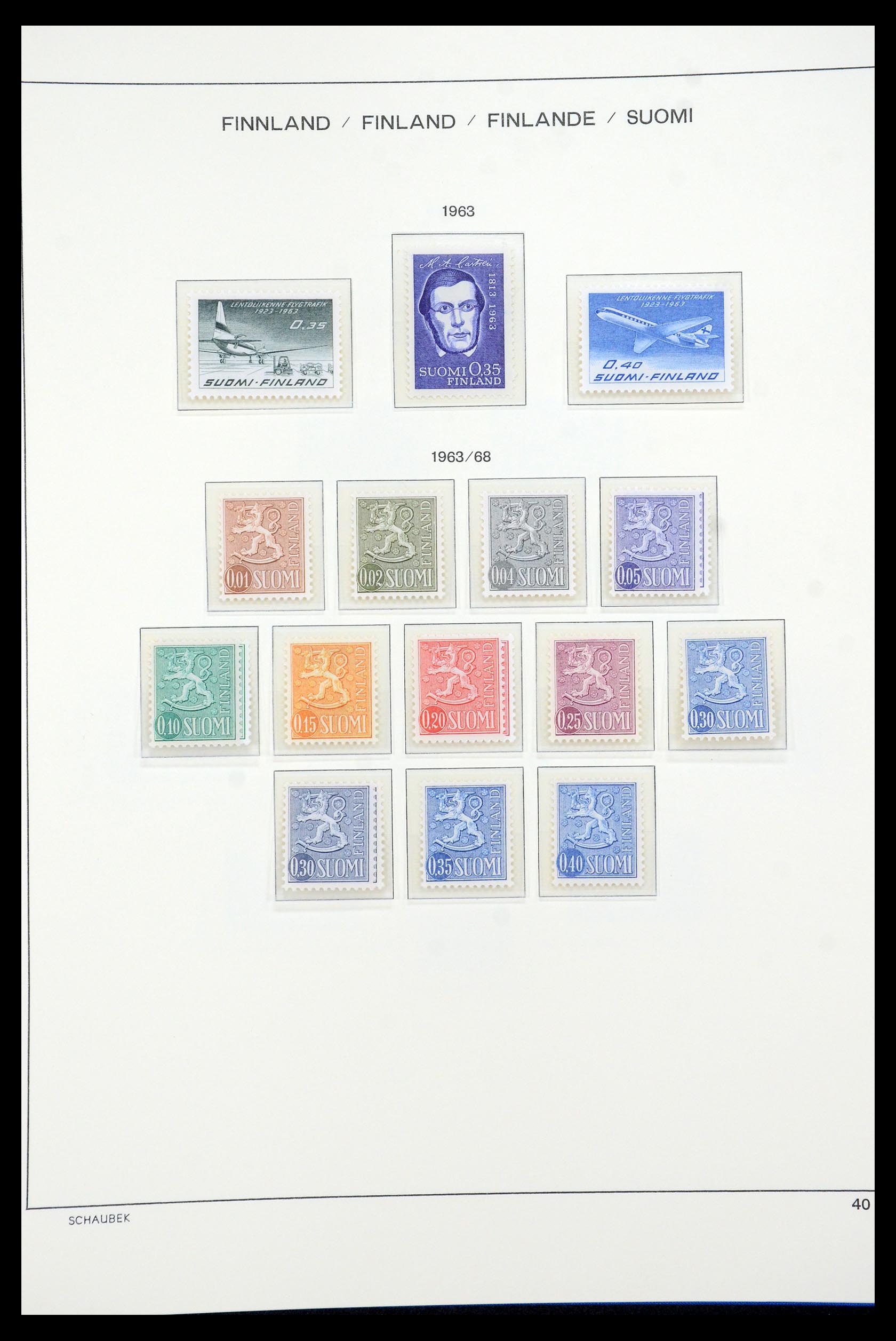 35570 053 - Postzegelverzameling 35570 Finland 1856-2009.