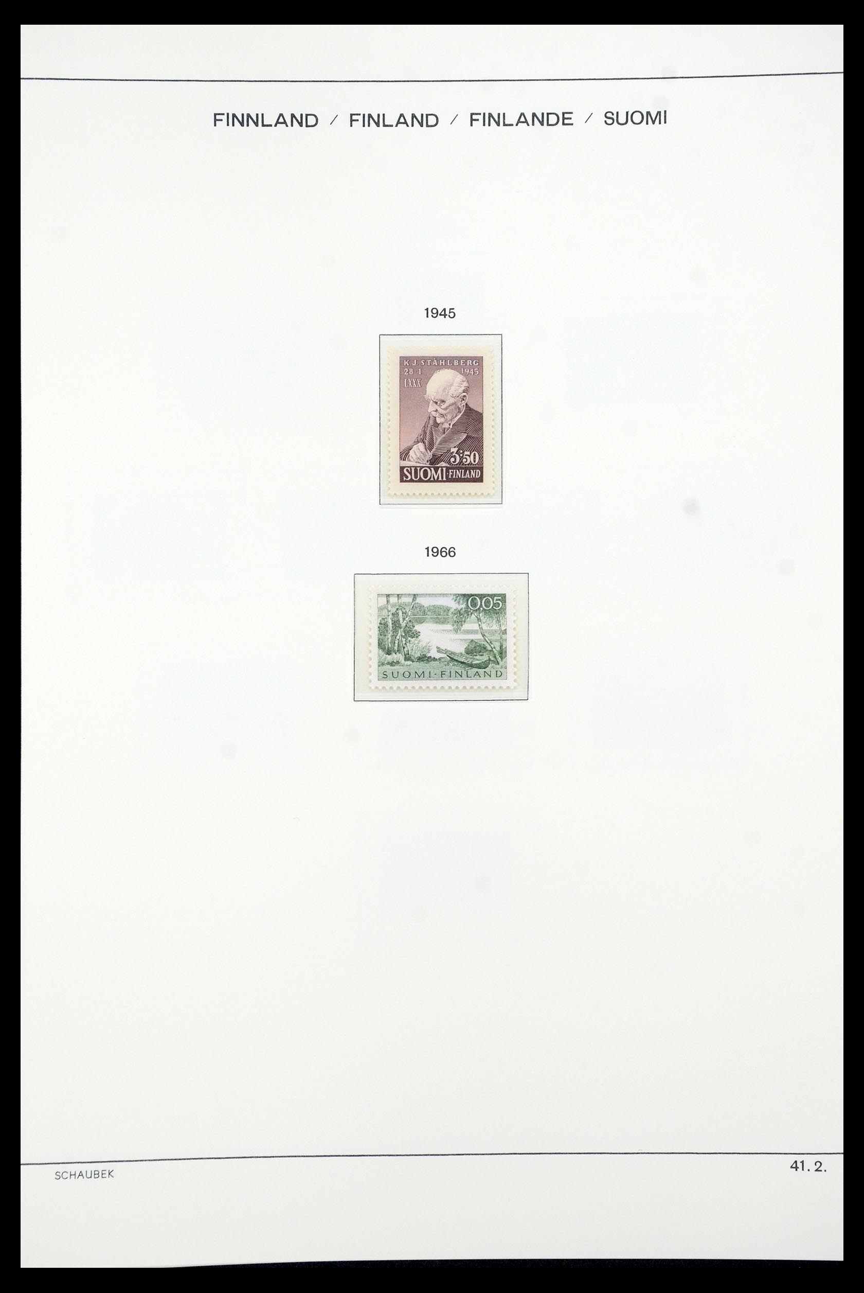 35570 056 - Postzegelverzameling 35570 Finland 1856-2009.