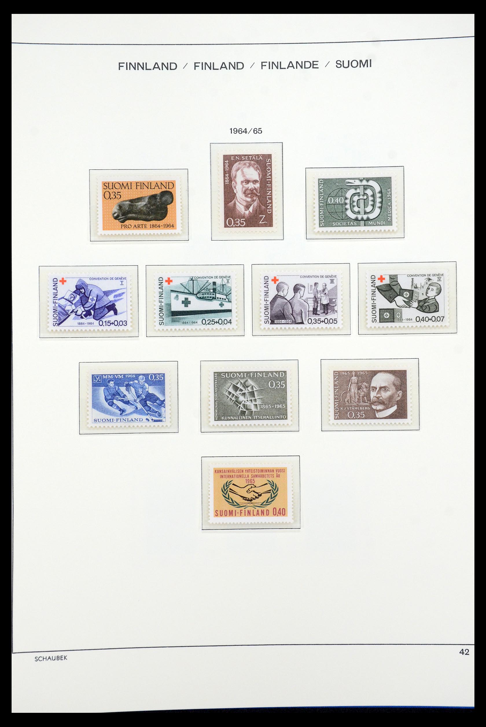 35570 057 - Postzegelverzameling 35570 Finland 1856-2009.