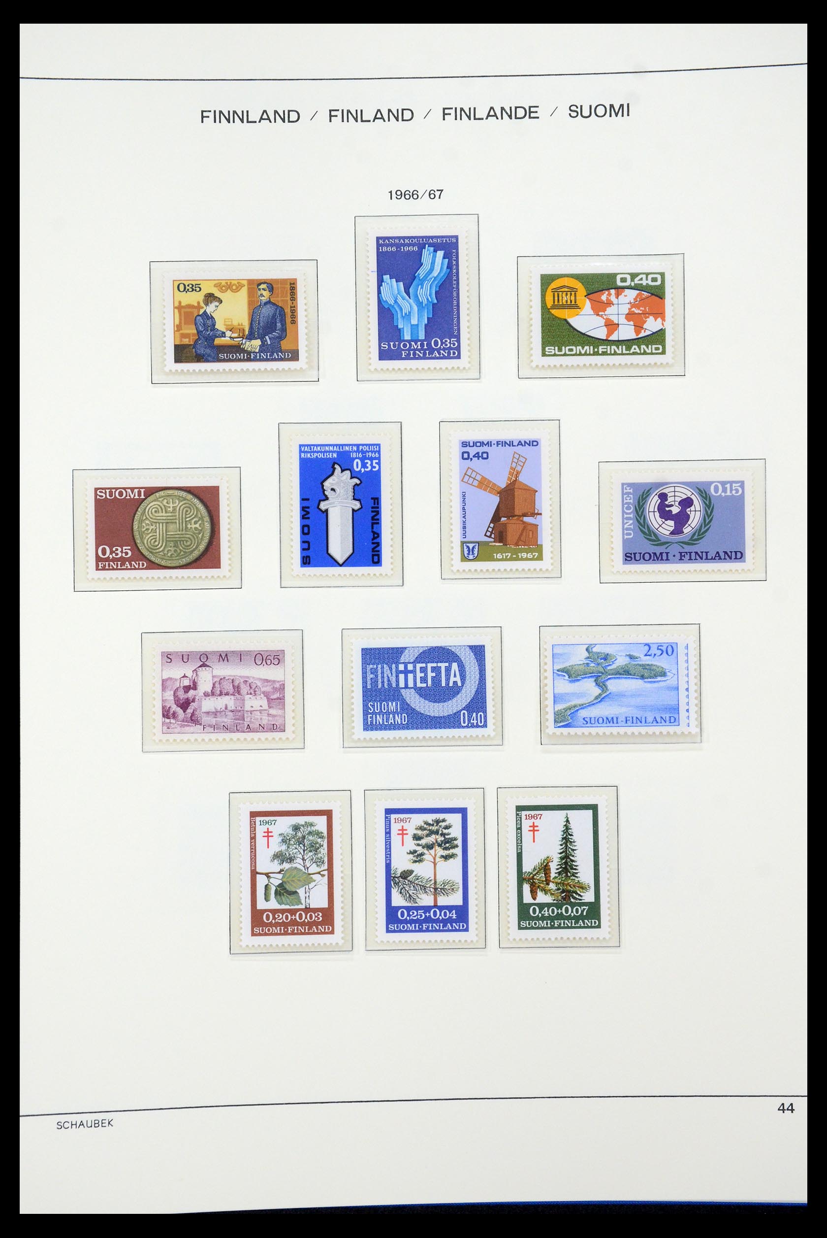 35570 059 - Postzegelverzameling 35570 Finland 1856-2009.