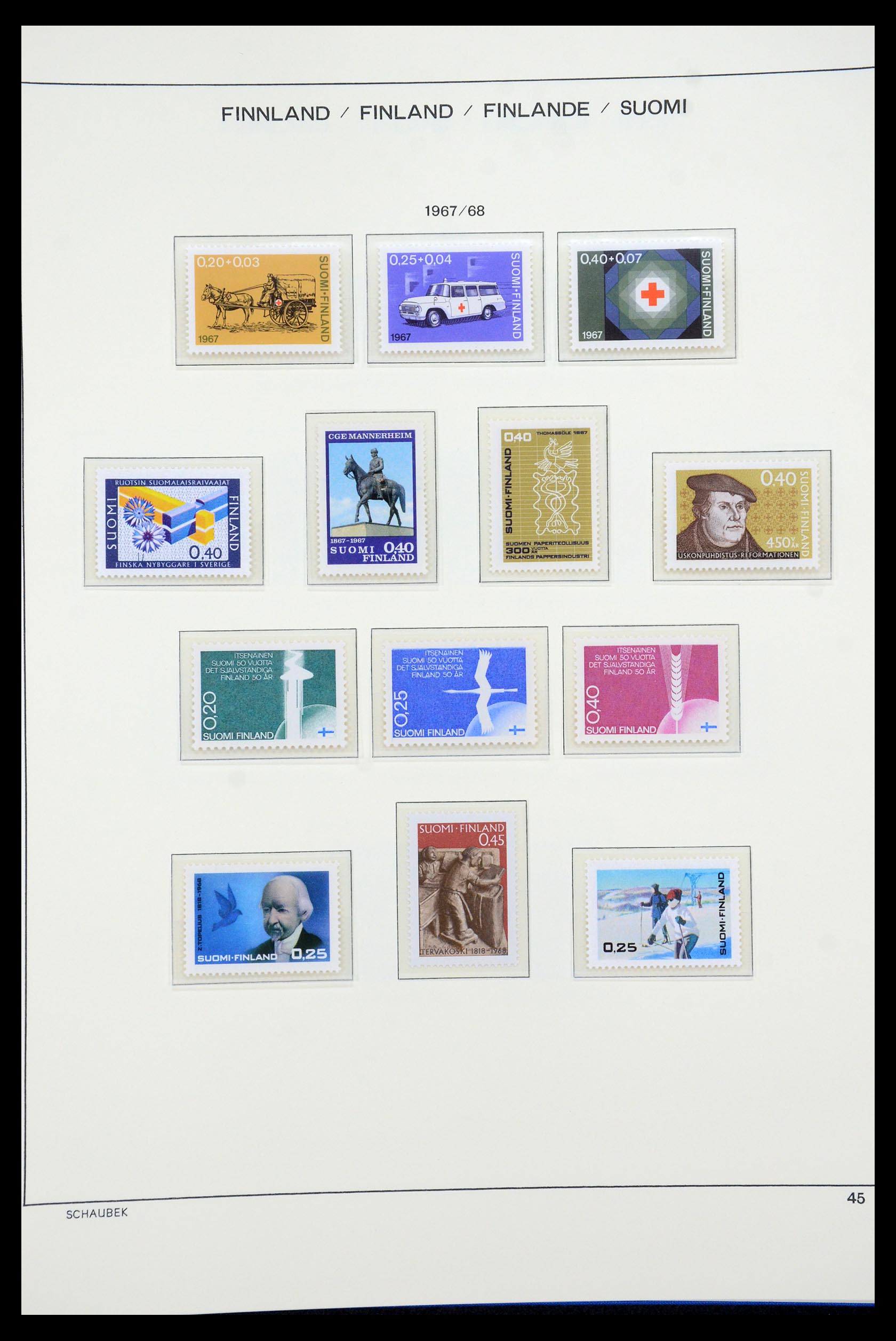35570 060 - Postzegelverzameling 35570 Finland 1856-2009.