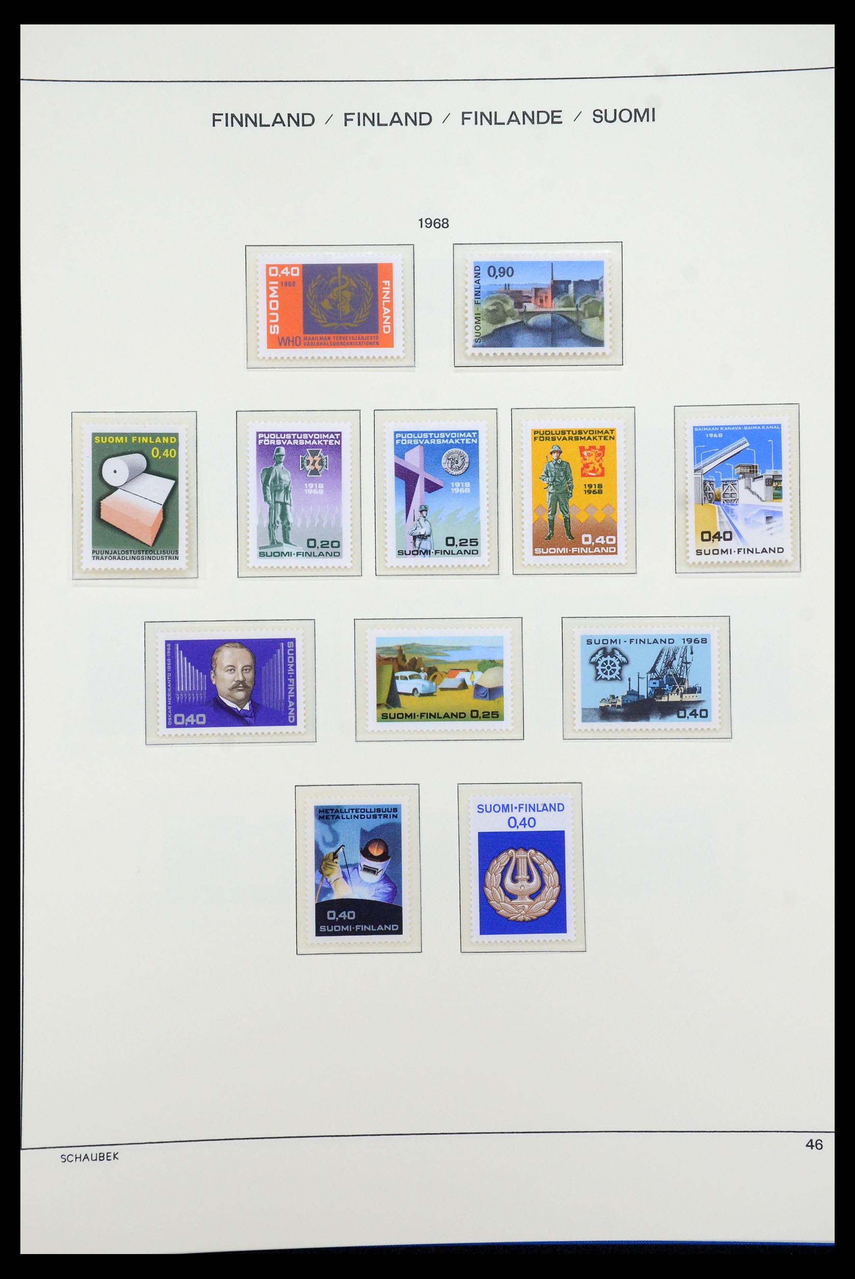 35570 061 - Postzegelverzameling 35570 Finland 1856-2009.