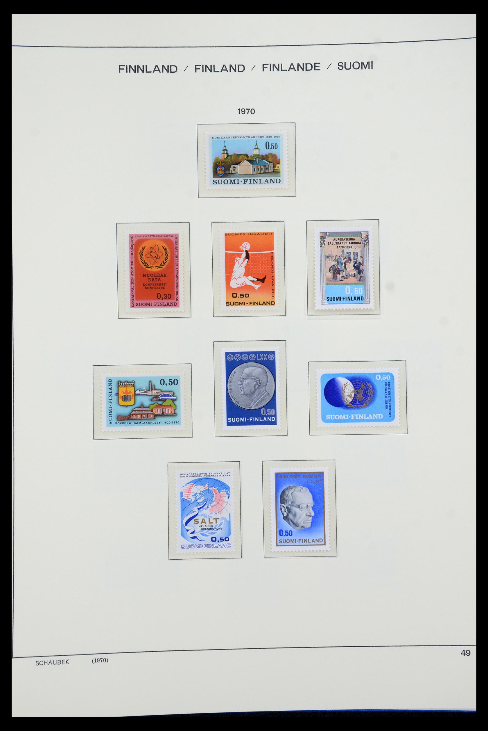35570 064 - Postzegelverzameling 35570 Finland 1856-2009.