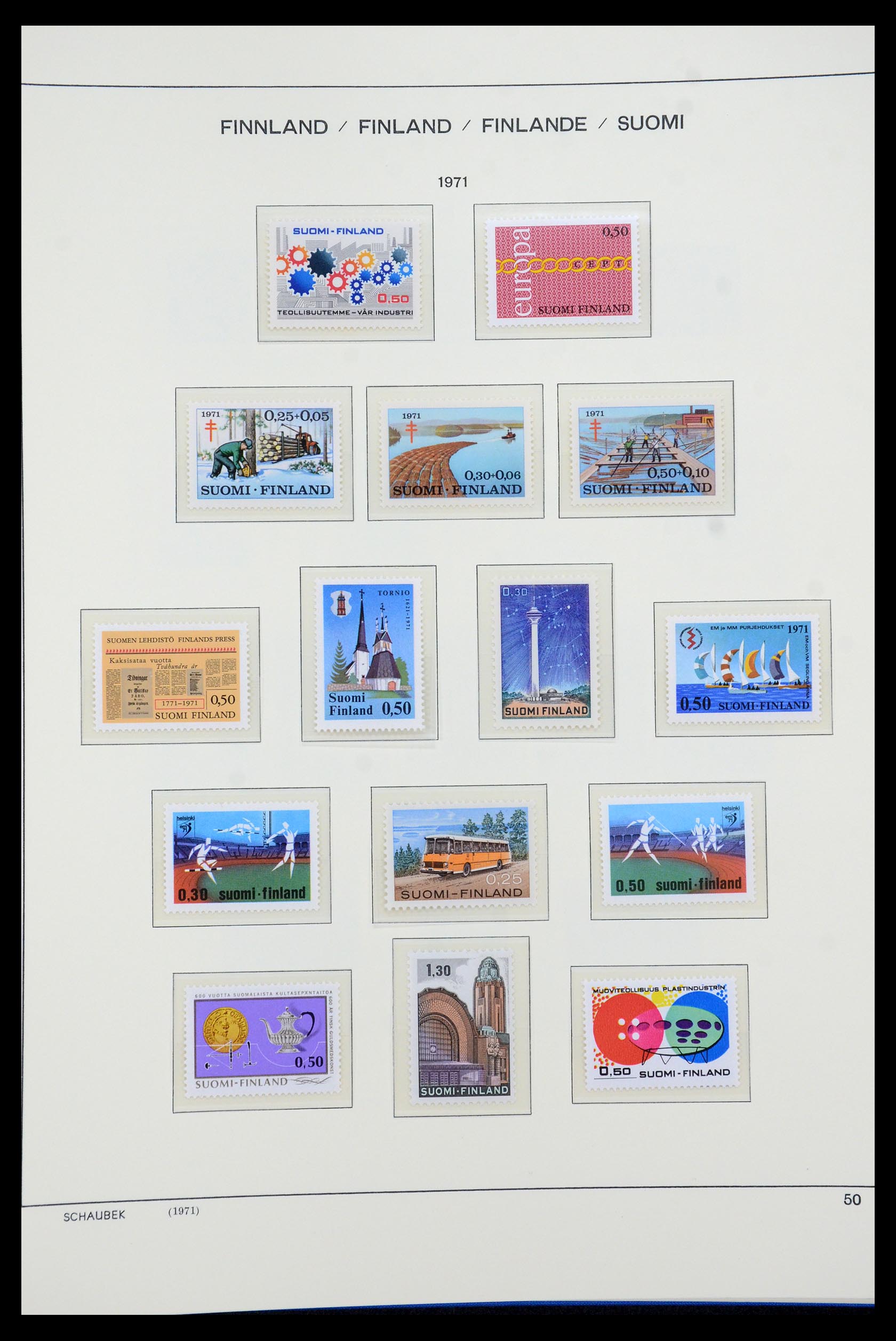 35570 065 - Postzegelverzameling 35570 Finland 1856-2009.