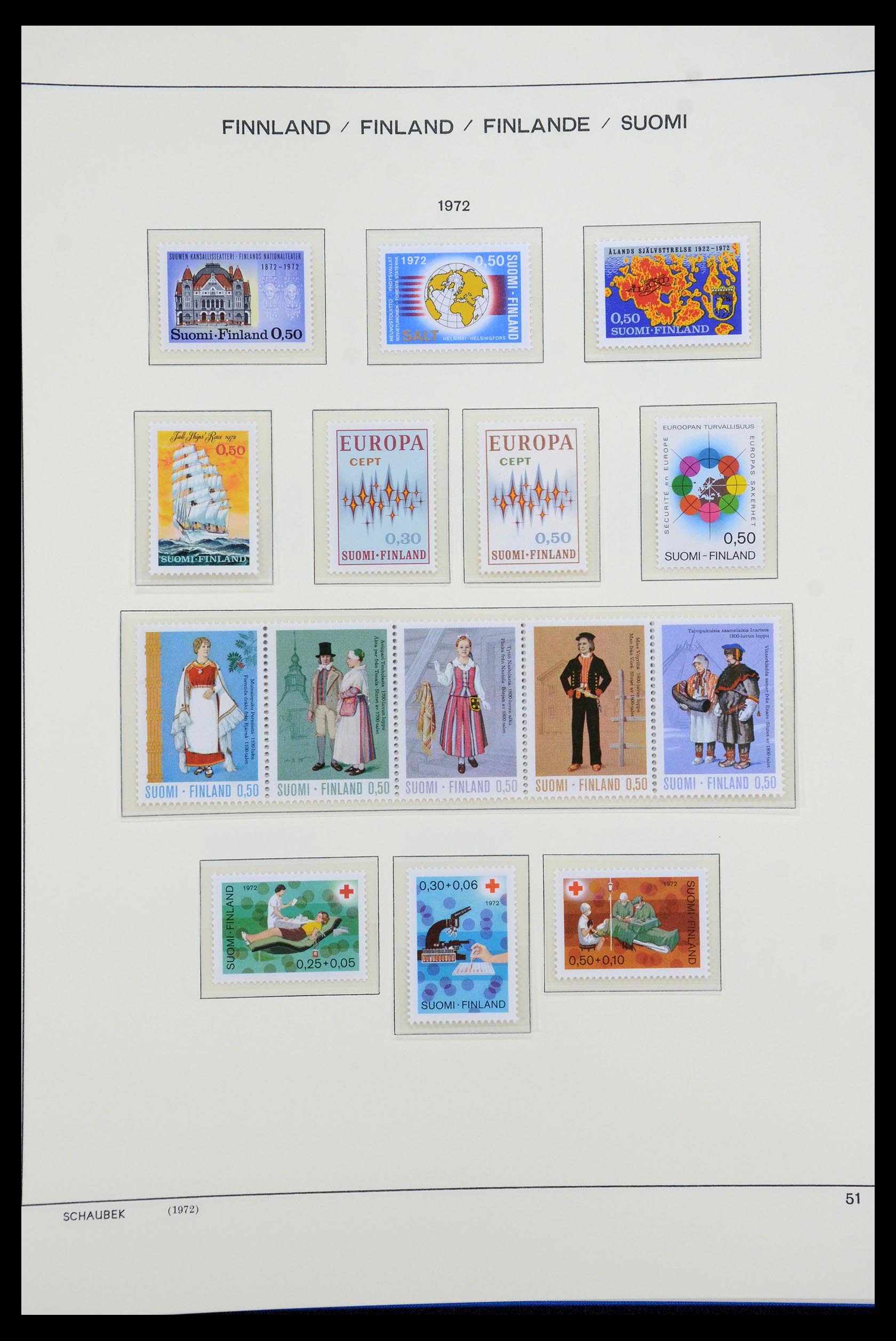 35570 066 - Postzegelverzameling 35570 Finland 1856-2009.
