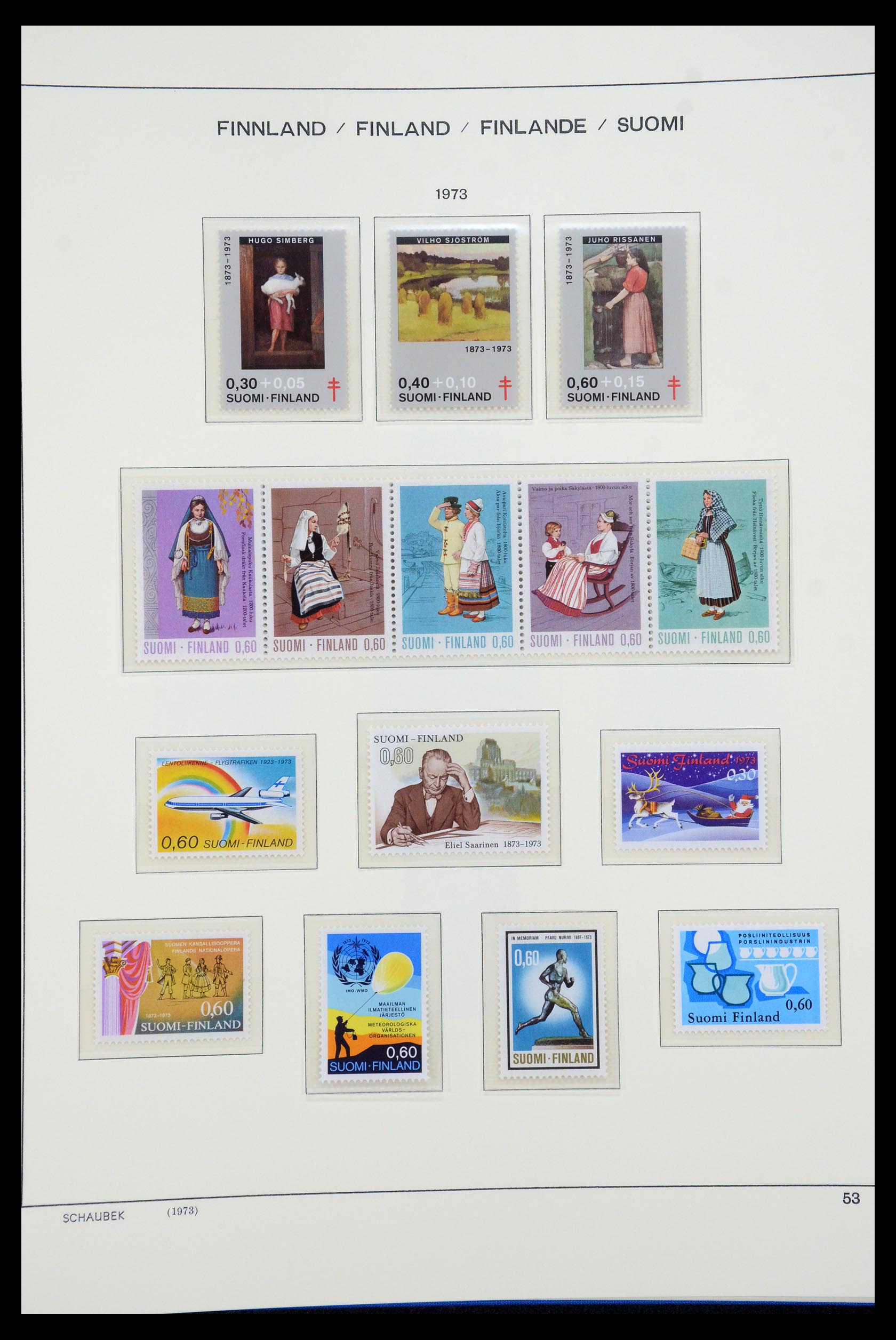 35570 068 - Postzegelverzameling 35570 Finland 1856-2009.