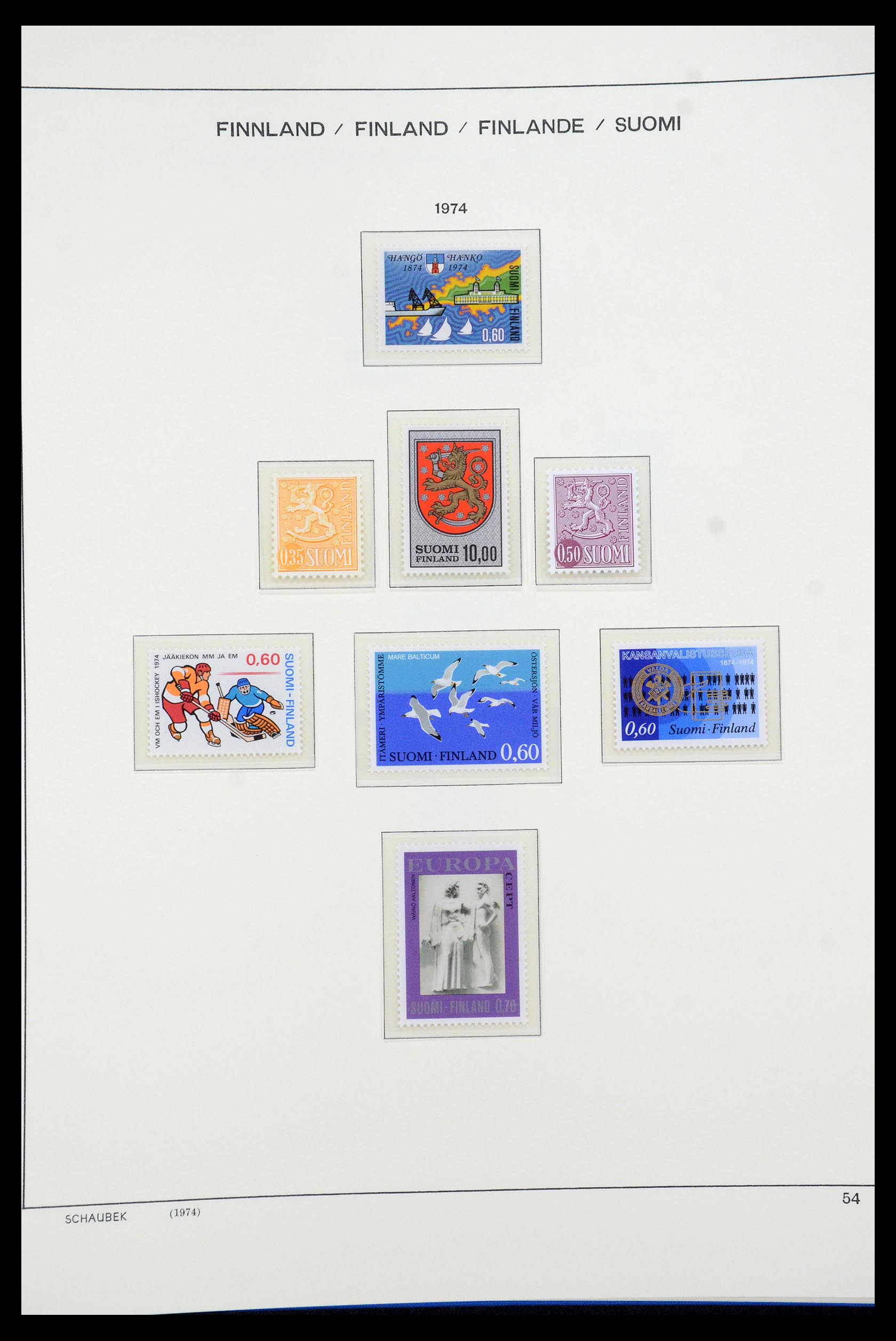 35570 069 - Postzegelverzameling 35570 Finland 1856-2009.