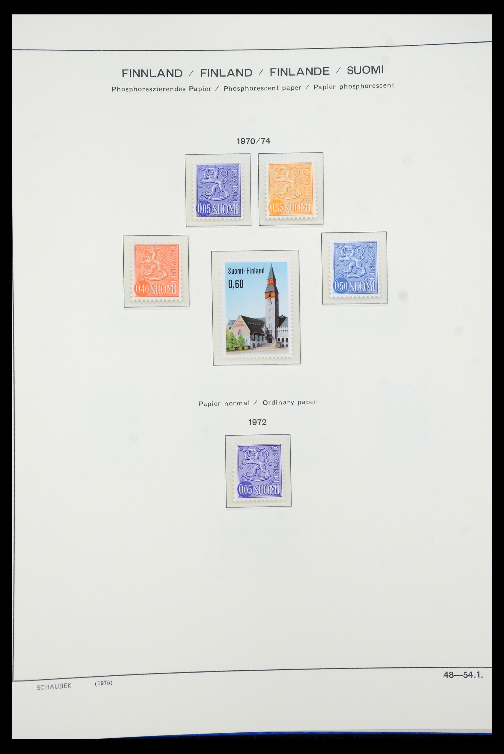 35570 070 - Postzegelverzameling 35570 Finland 1856-2009.