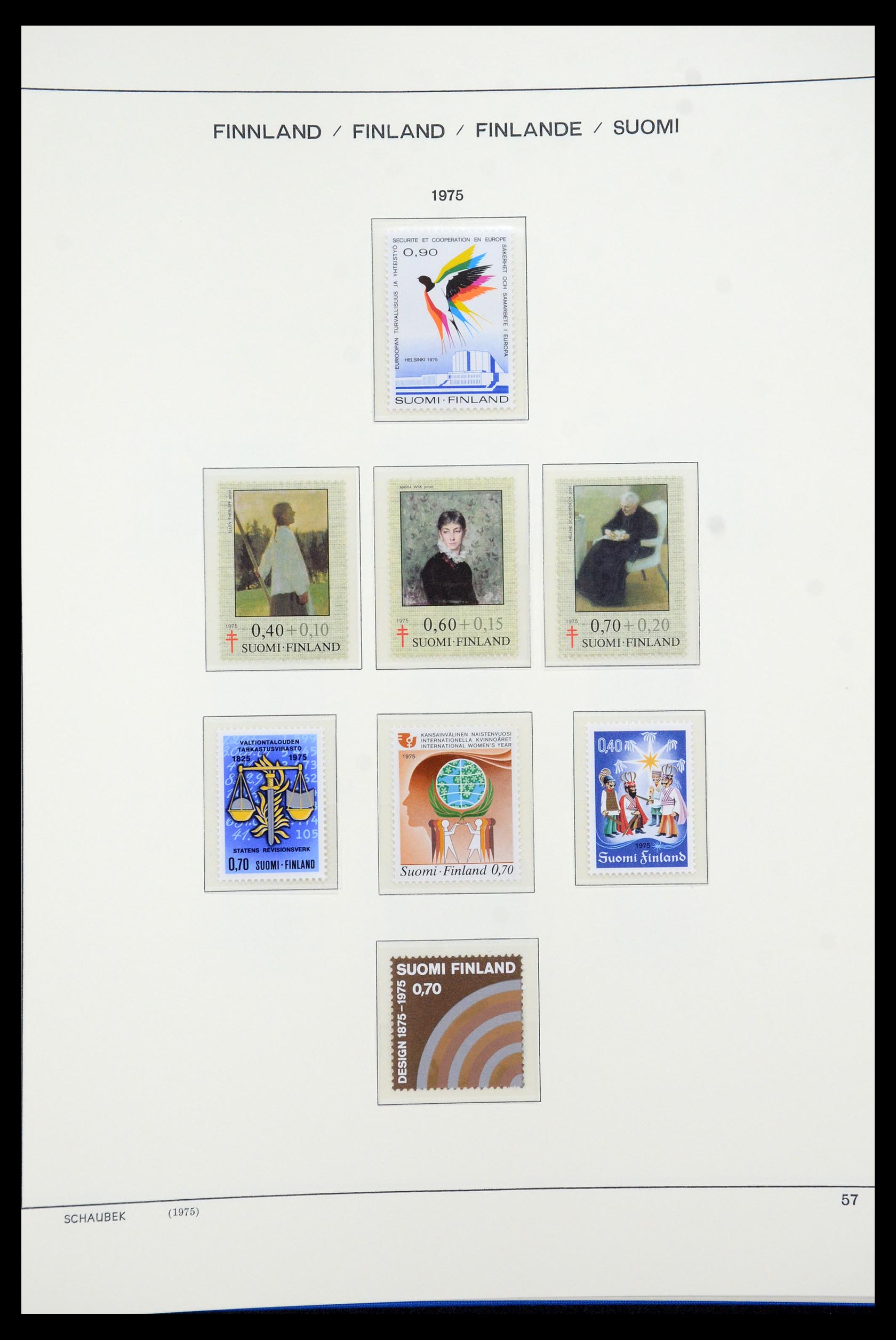 35570 074 - Postzegelverzameling 35570 Finland 1856-2009.