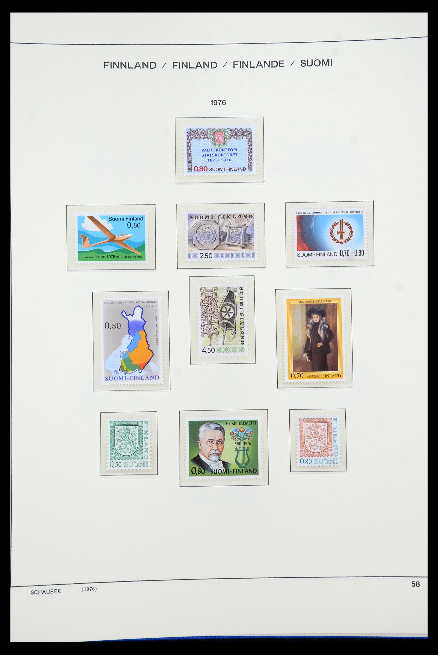 35570 075 - Postzegelverzameling 35570 Finland 1856-2009.