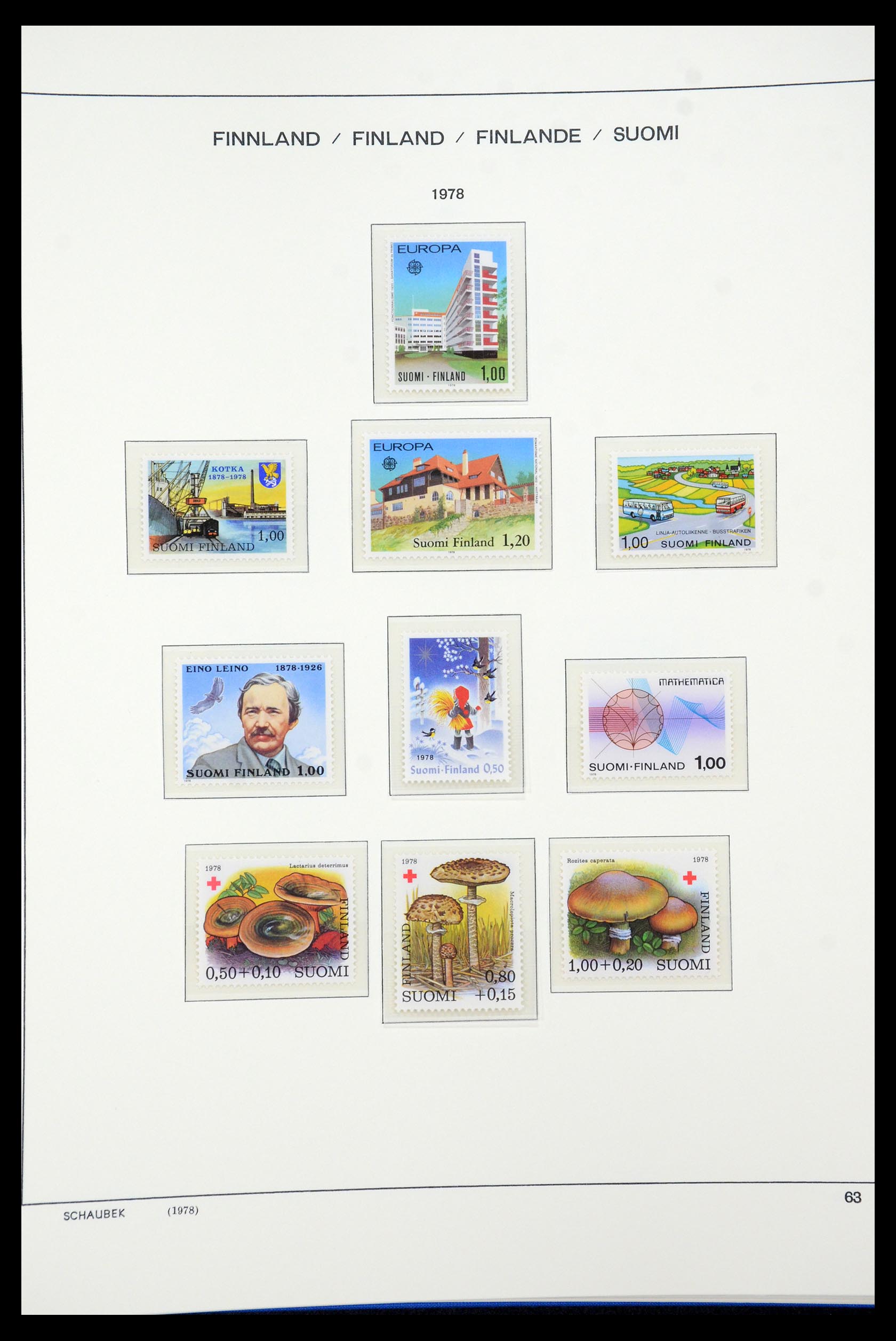 35570 080 - Postzegelverzameling 35570 Finland 1856-2009.
