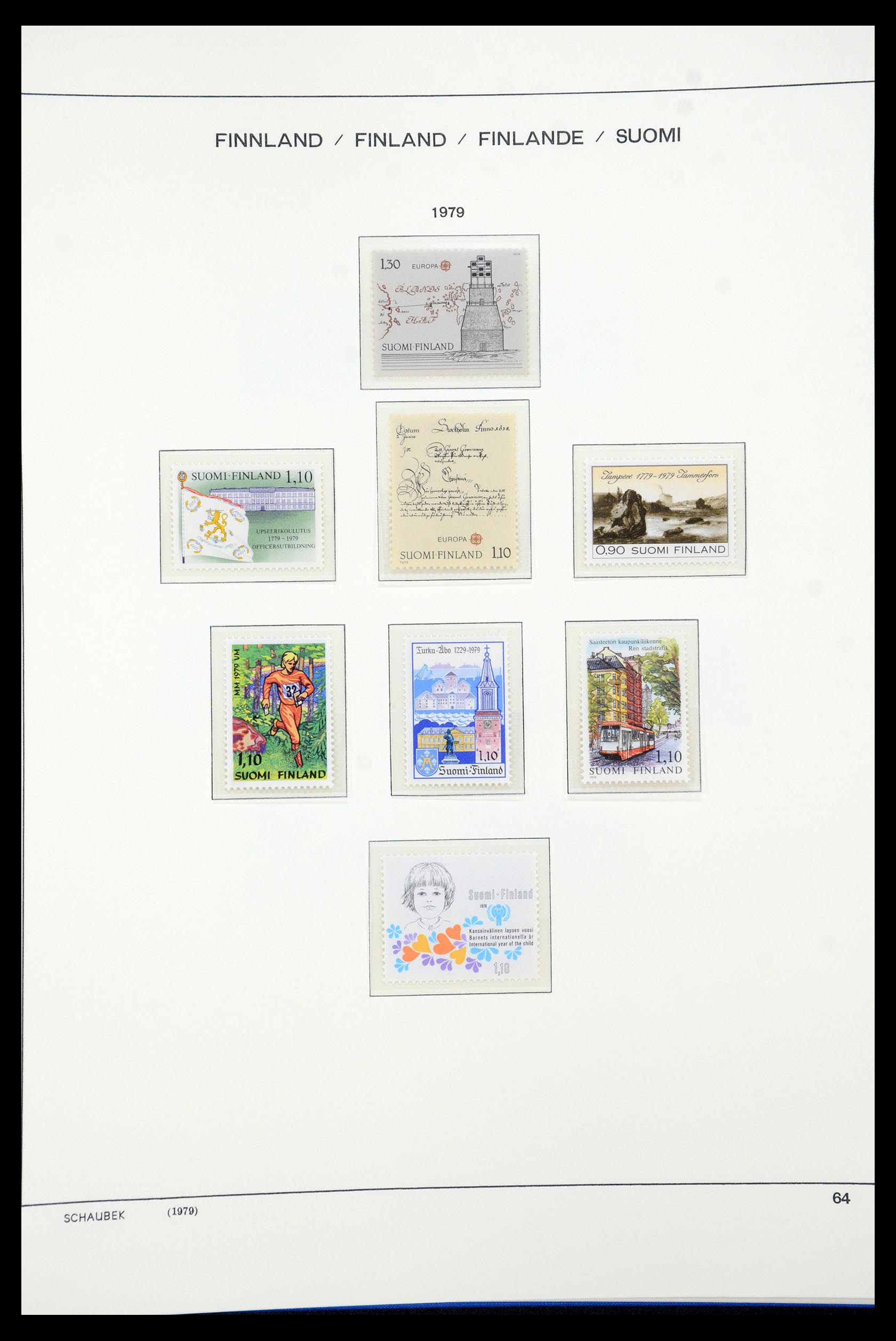 35570 081 - Postzegelverzameling 35570 Finland 1856-2009.