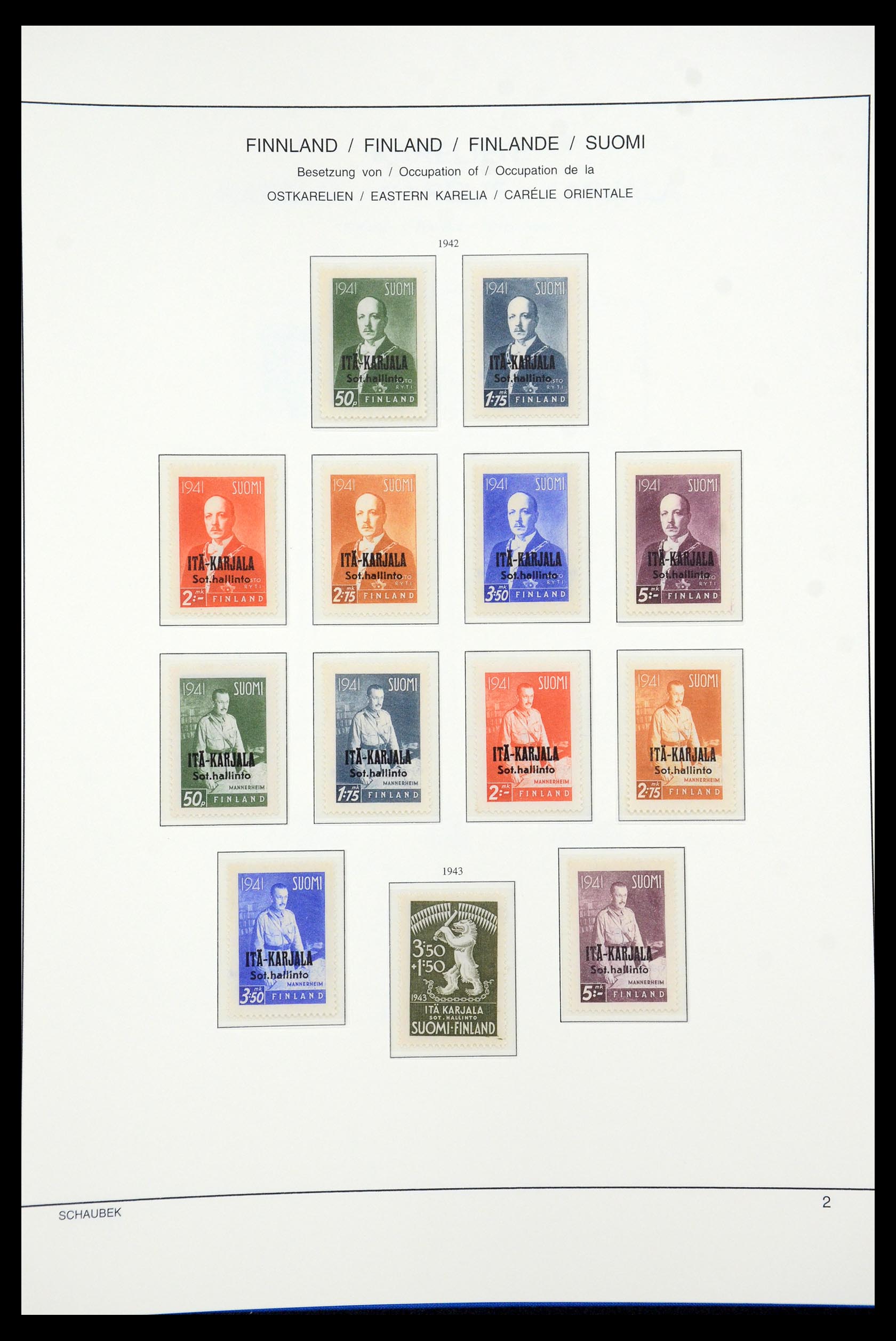 35570 091 - Postzegelverzameling 35570 Finland 1856-2009.
